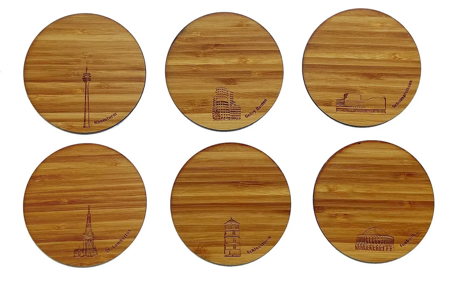 Holzuntersetzer von der Werkstatt für angepasste Arbeit