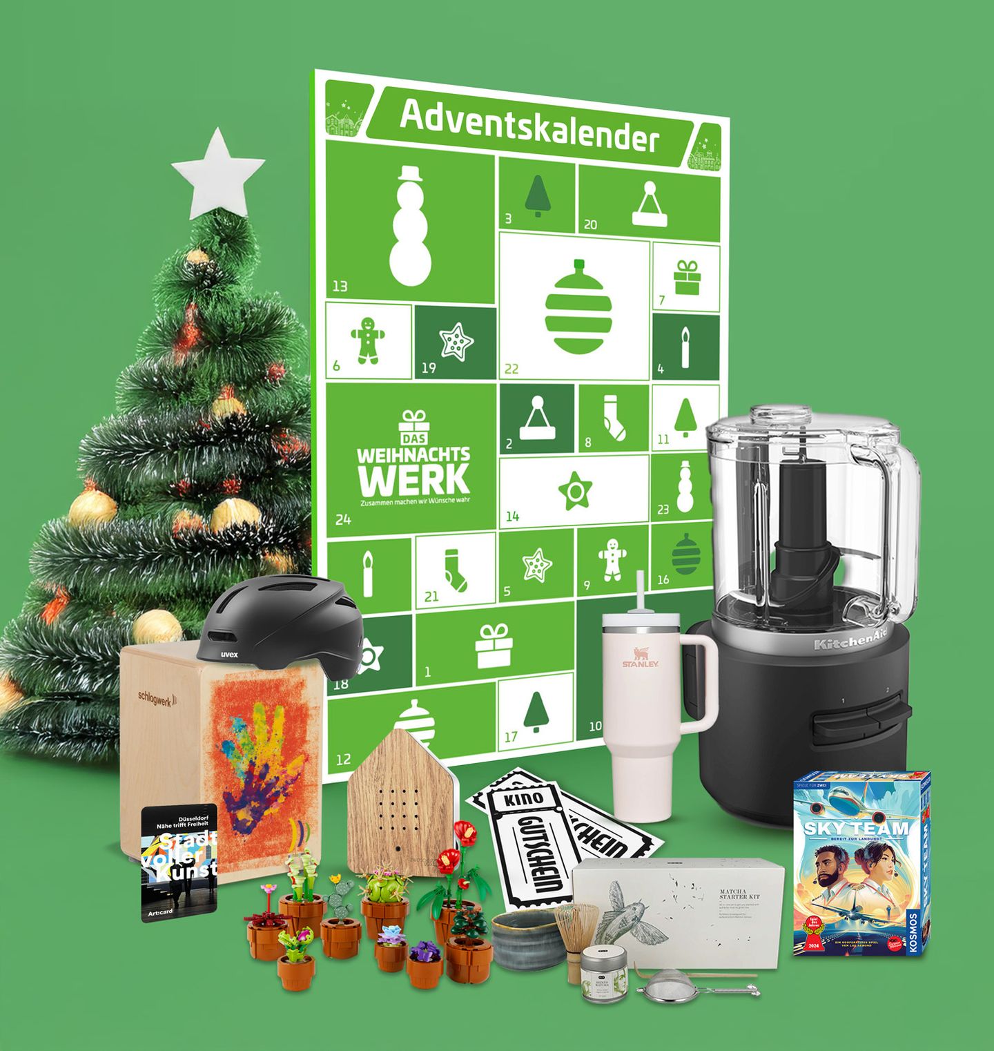Der Adventskalender der Stadtwerke Düsseldorf mit Geschenken