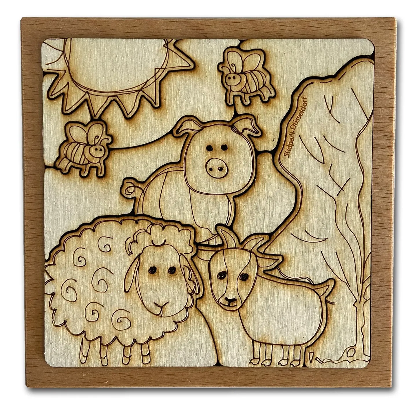 Holz-Puzzle von der Werkstatt für angepasste Arbeit