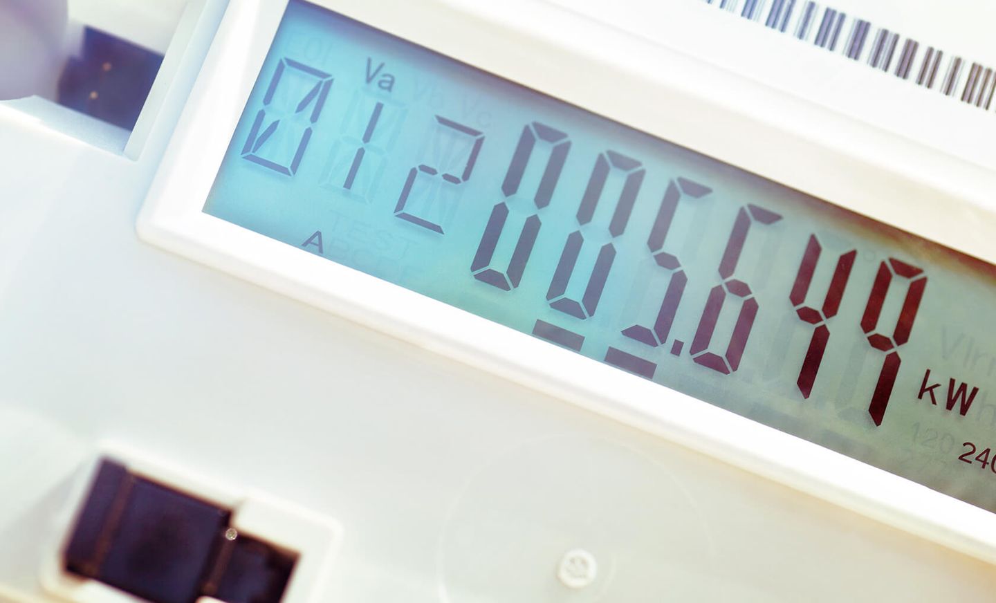 Display eines digitalen Stromzählers