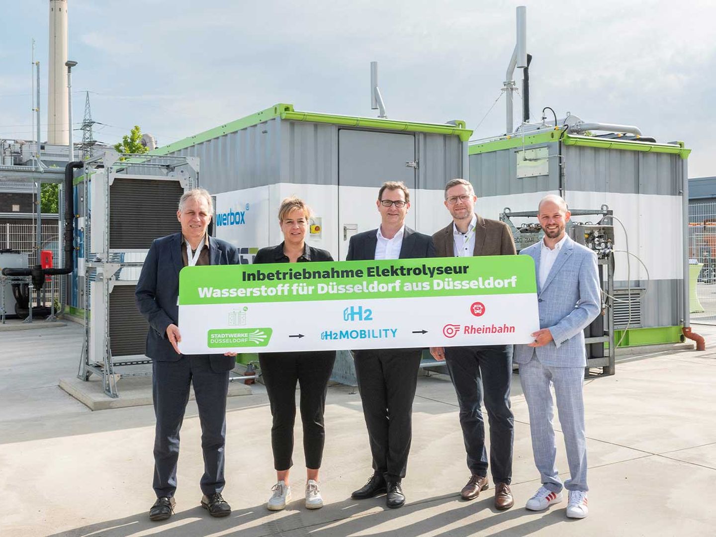 Jochen Kral, Mona Neubaur, Julien Mounier, Martin Jüngel, Christian Finke (v.l.n.r)