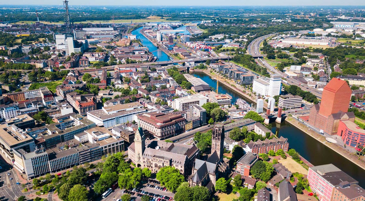 Skyline von Duisburg