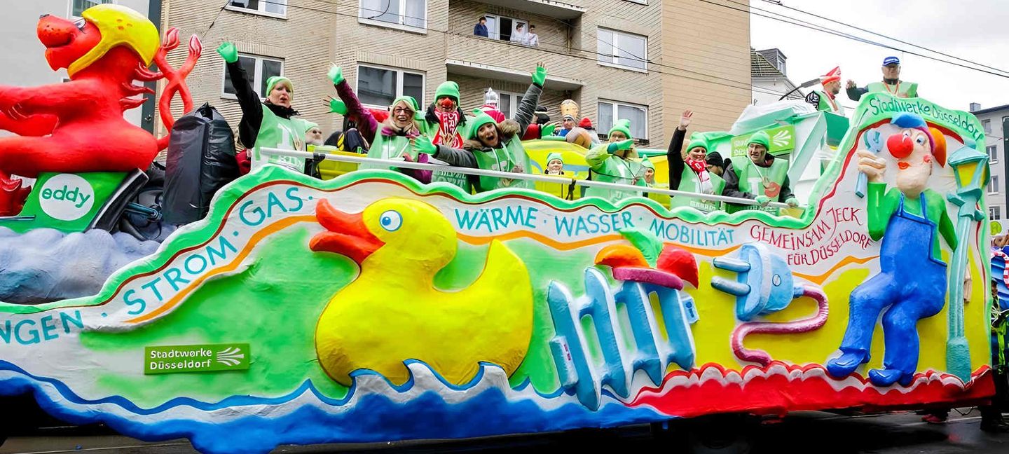 Karnevalswagen der Stadtwerke Düsseldorf