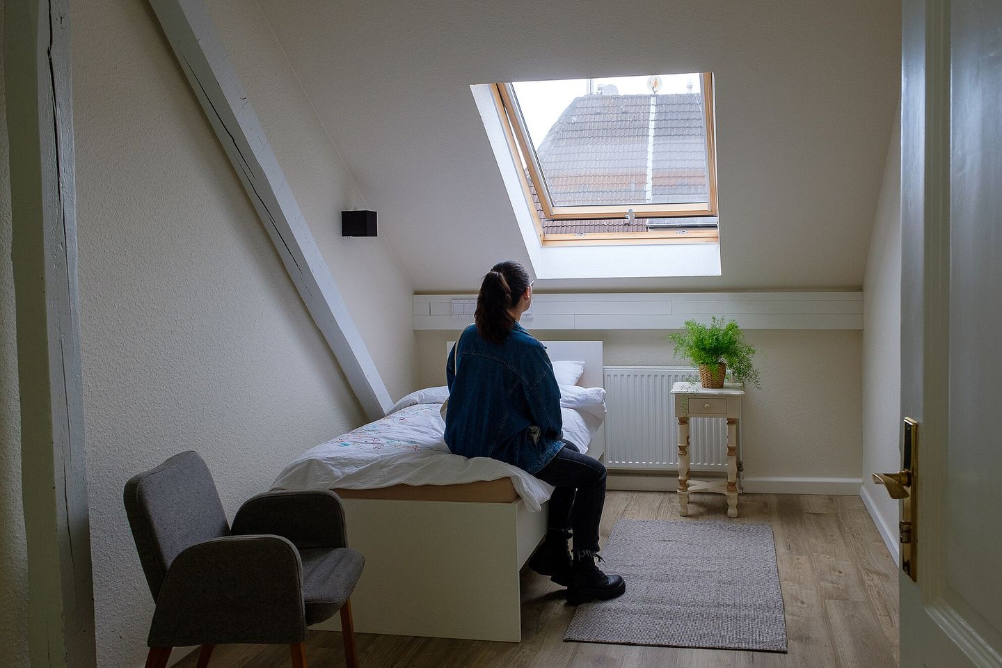 Blick in eines der Schlafzimmer der Notschlafstelle „SleepIn“. © Uwe Schaffmeister via awo-duesseldorf.de