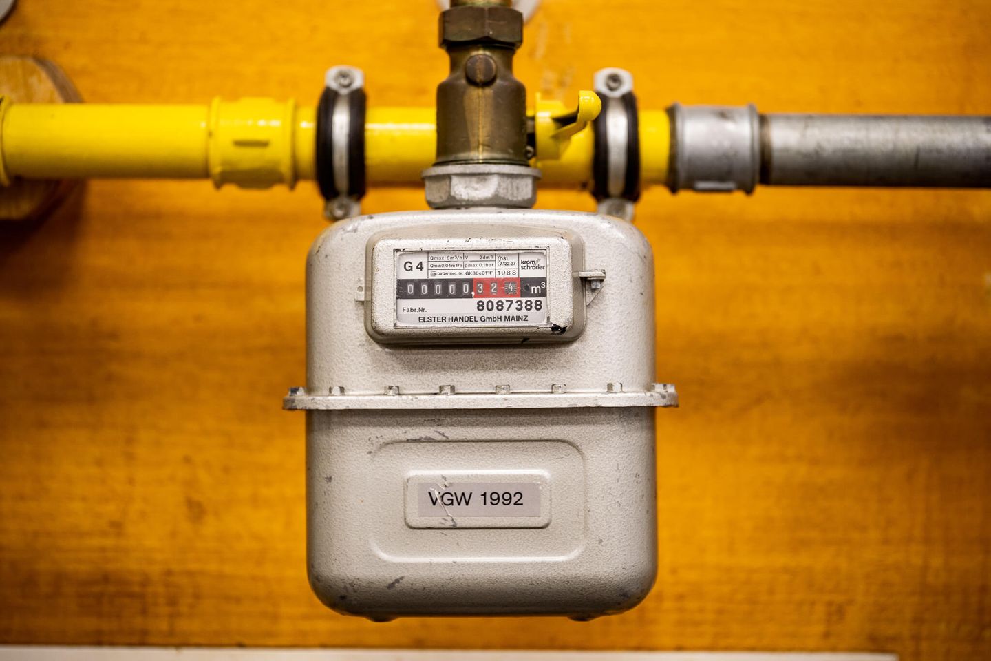 Nahaufnahme eines Gaszählers mit analogem Ziffernblatt. © Stadtwerke Düsseldorf © Stadtwerke Düsseldorf