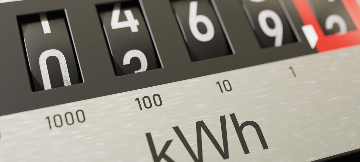 Nahansicht eines Zählers zur Messung des Stromverbrauchs in kWh. © vchal / iStock / Getty Images Plus via Getty Images © vchal / iStock / Getty Images Plus via Getty Images