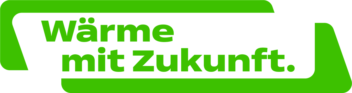 Schriftzug "Wärme mit Zukunft"