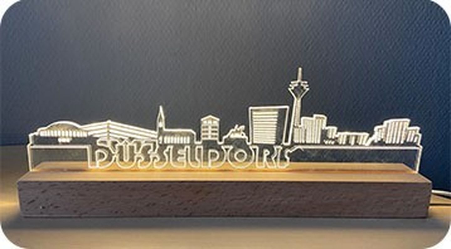 LED Skyline von der Werkstatt für angepasste Arbeit