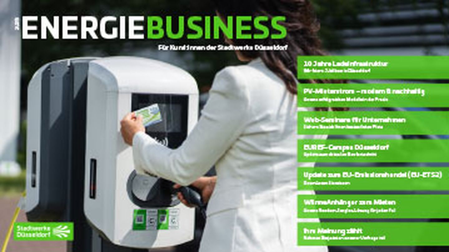 Cover der EnergieBusiness der Stadtwerke Düsseldorf (Ausgabe 2 / 2025)