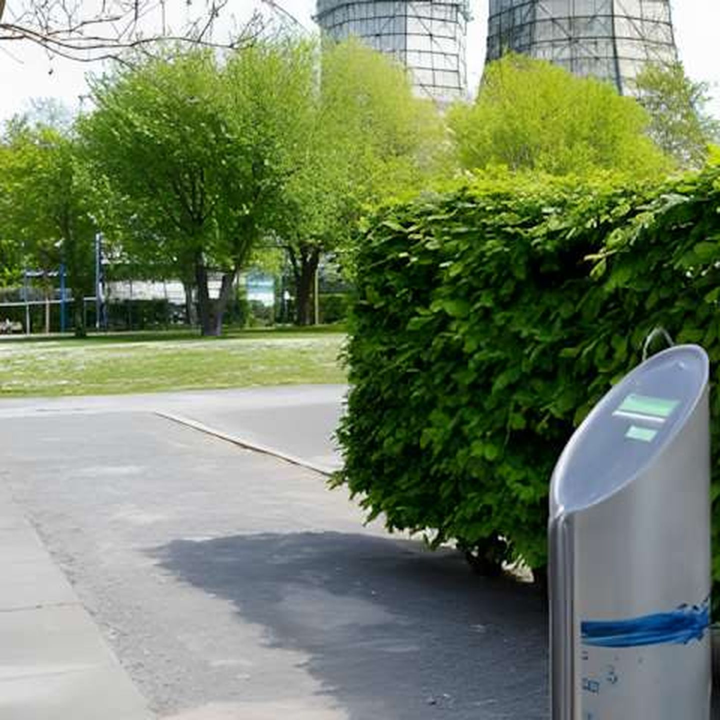 Der Trinkwasserbrunnen im Stadtwerke Park in Flingern