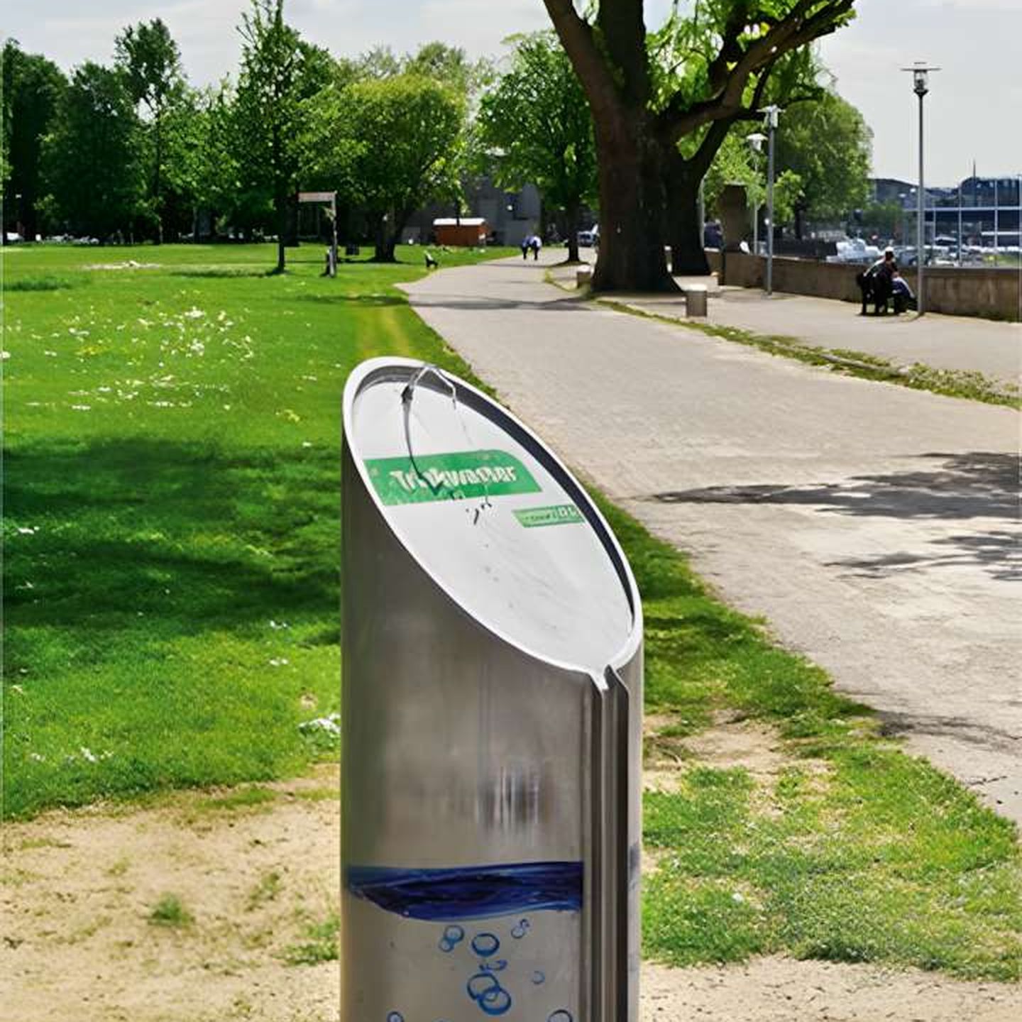 Trinkwasserbrunnen am Rheinufer