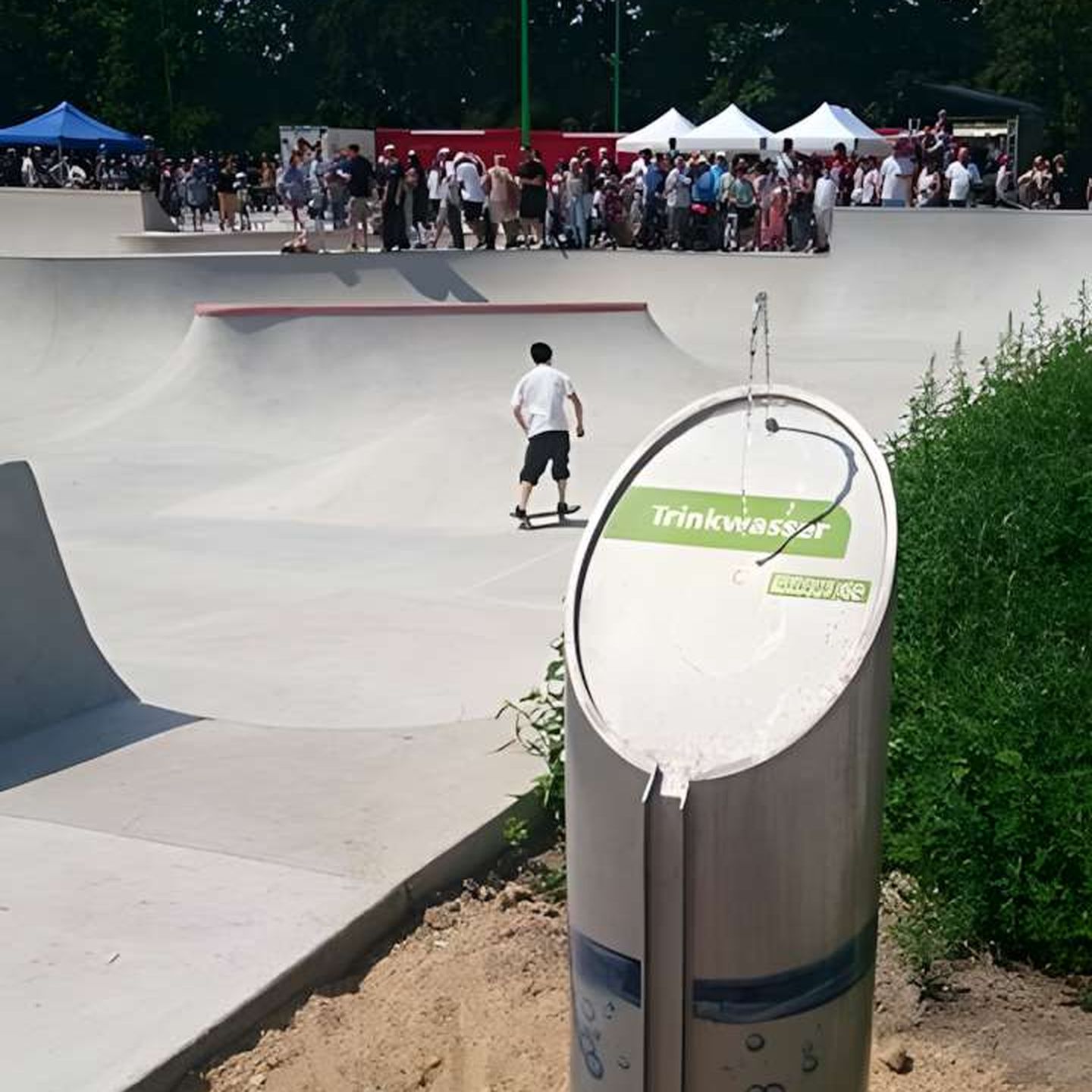 Trinkwasserbrunnen am Skatepark Eller