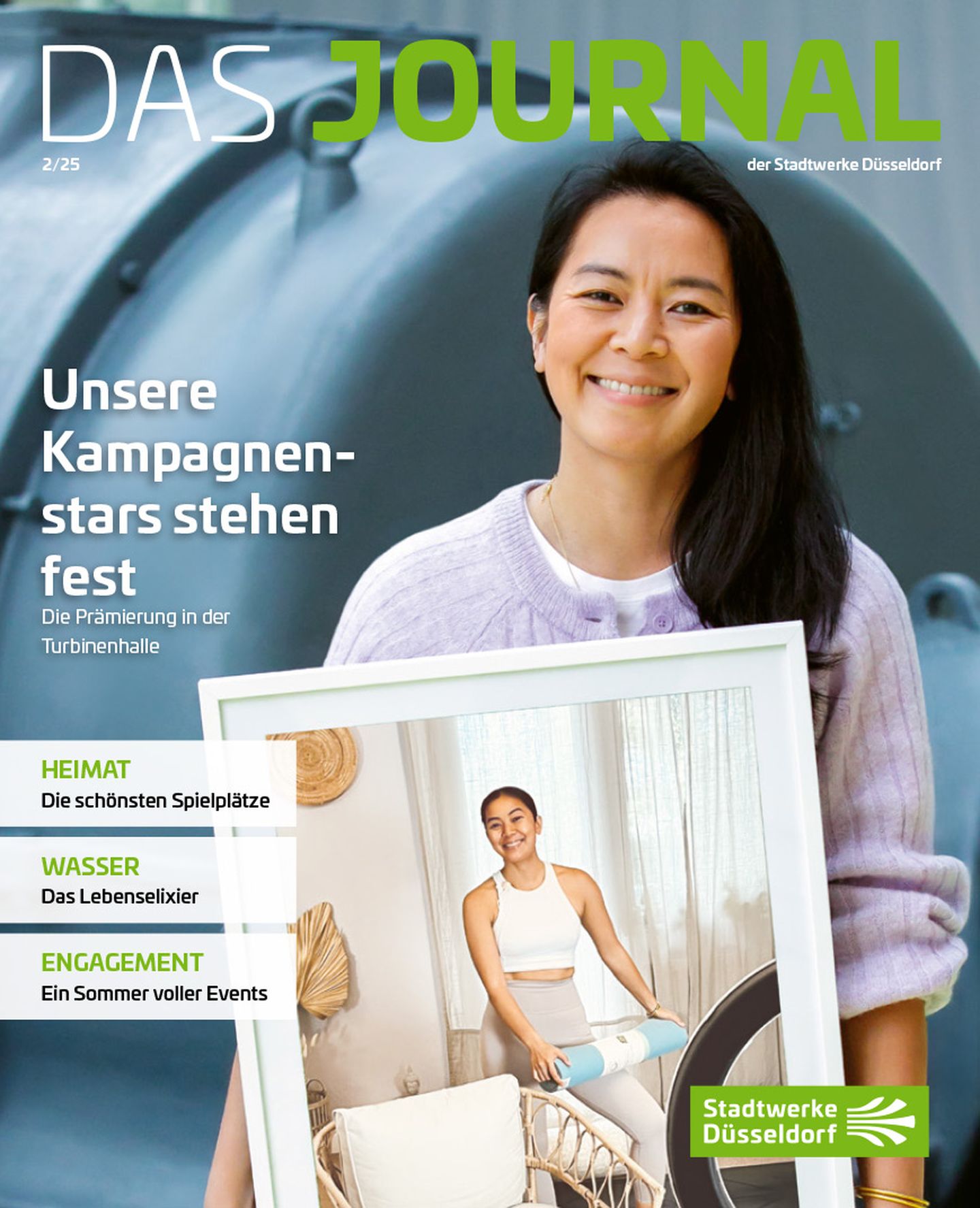 Das Titelbild des Journals von den Stadtwerken Düsseldorf