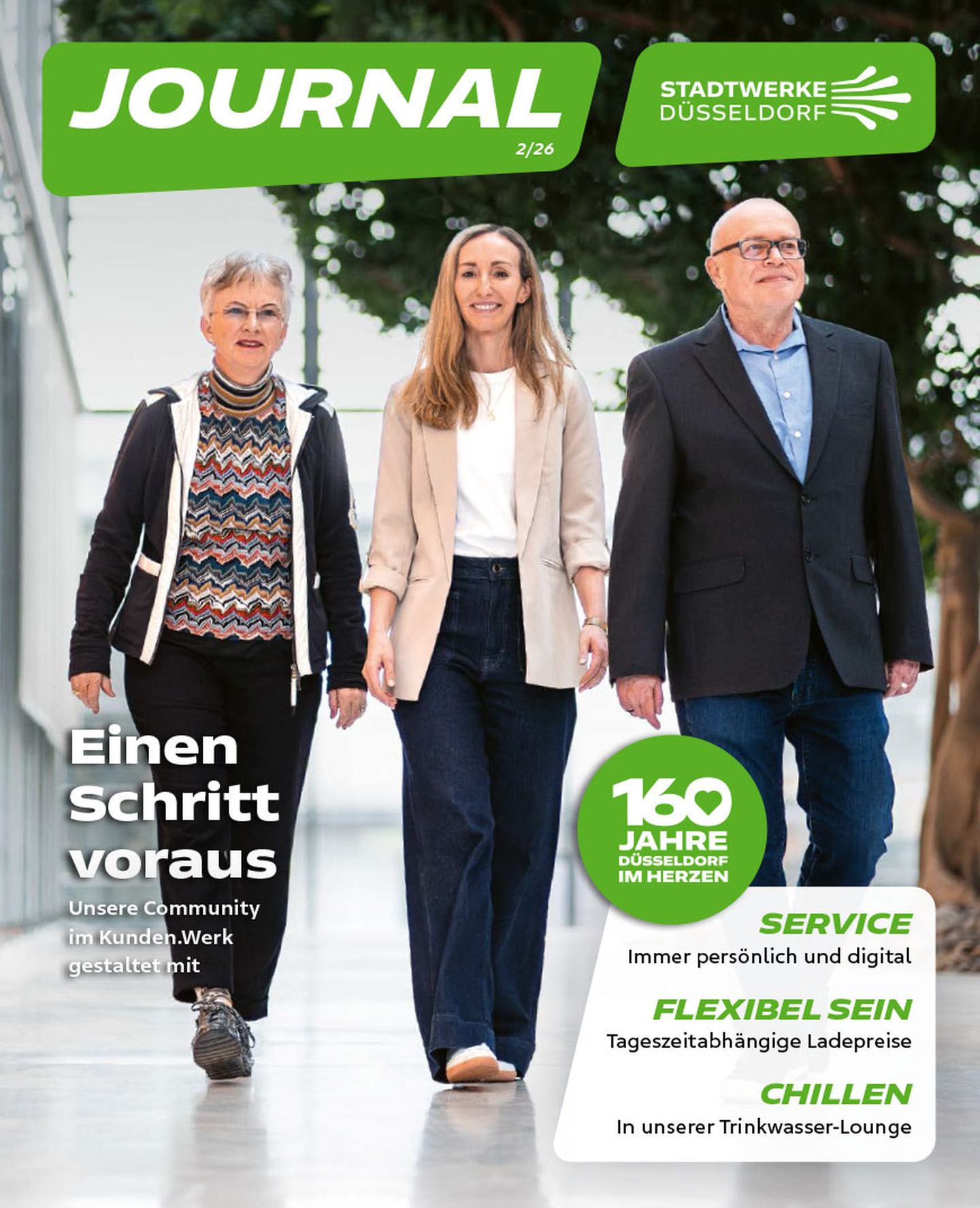 Cover des Journals 2/2026 der Stadtwerke Düsseldorf