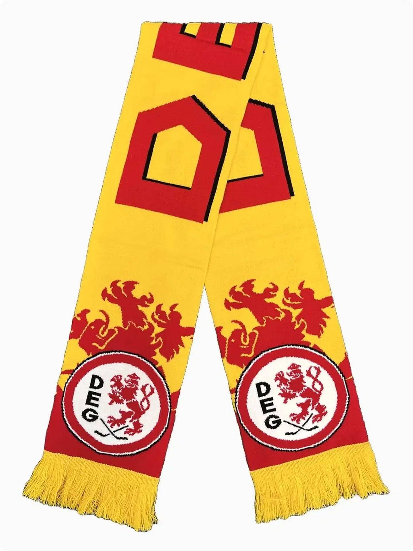 Rot-gelber Fanschal der DEG
