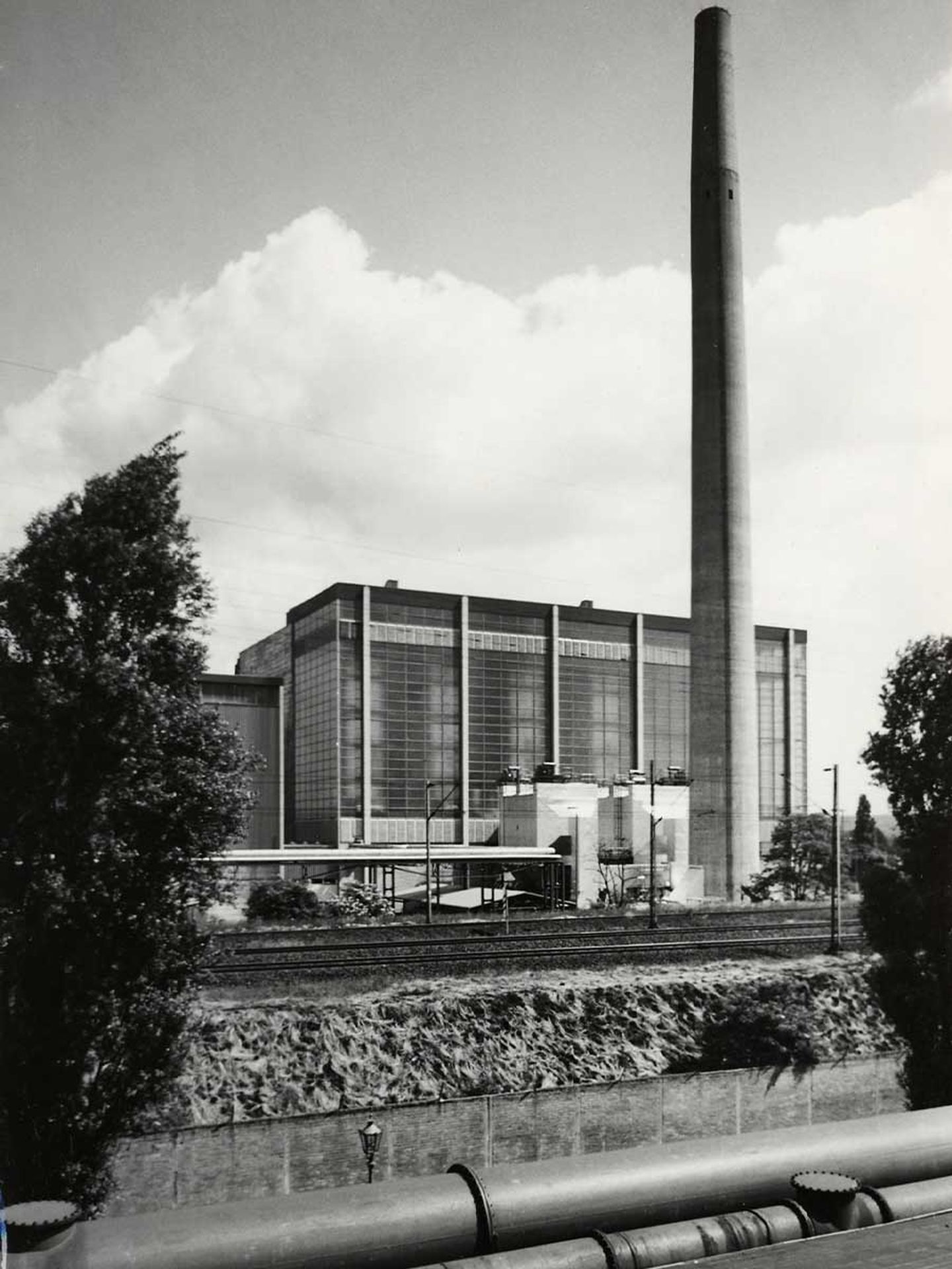 Bild der alten Müllverbrennungsanlage in Flingern