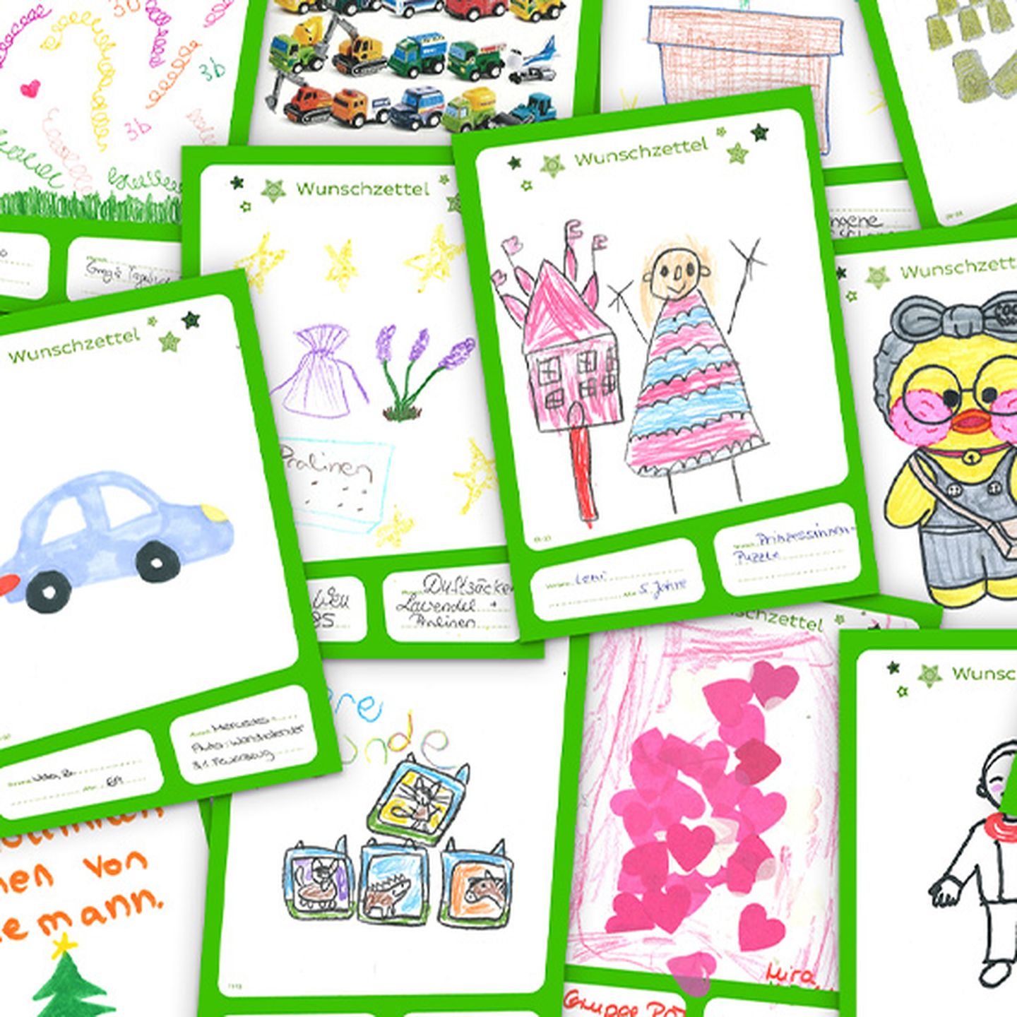 Wunschzettel aus dem Weihnachtswerk 2025