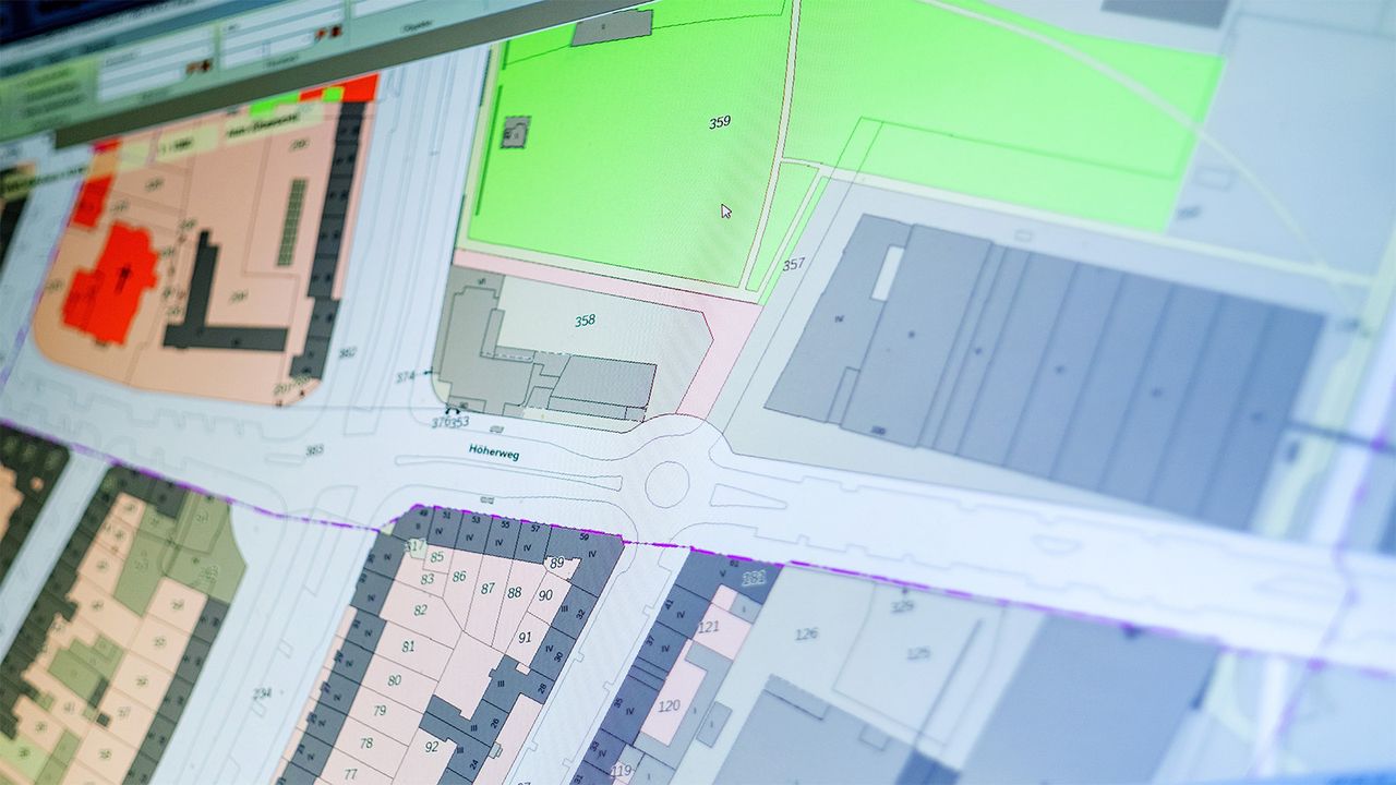 Grundriss einer Straße