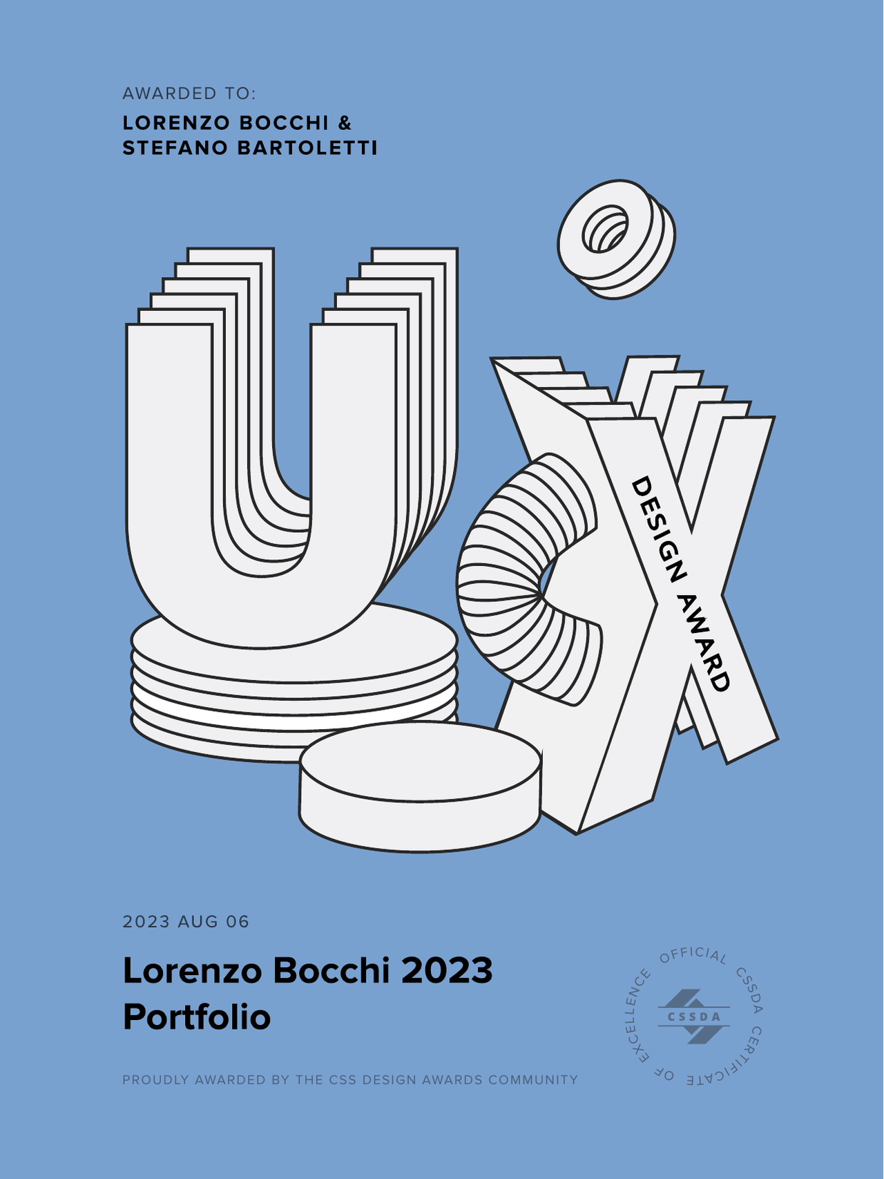 UX Design Award CSS Design Awards Lorenzo Bocchi Portfolio