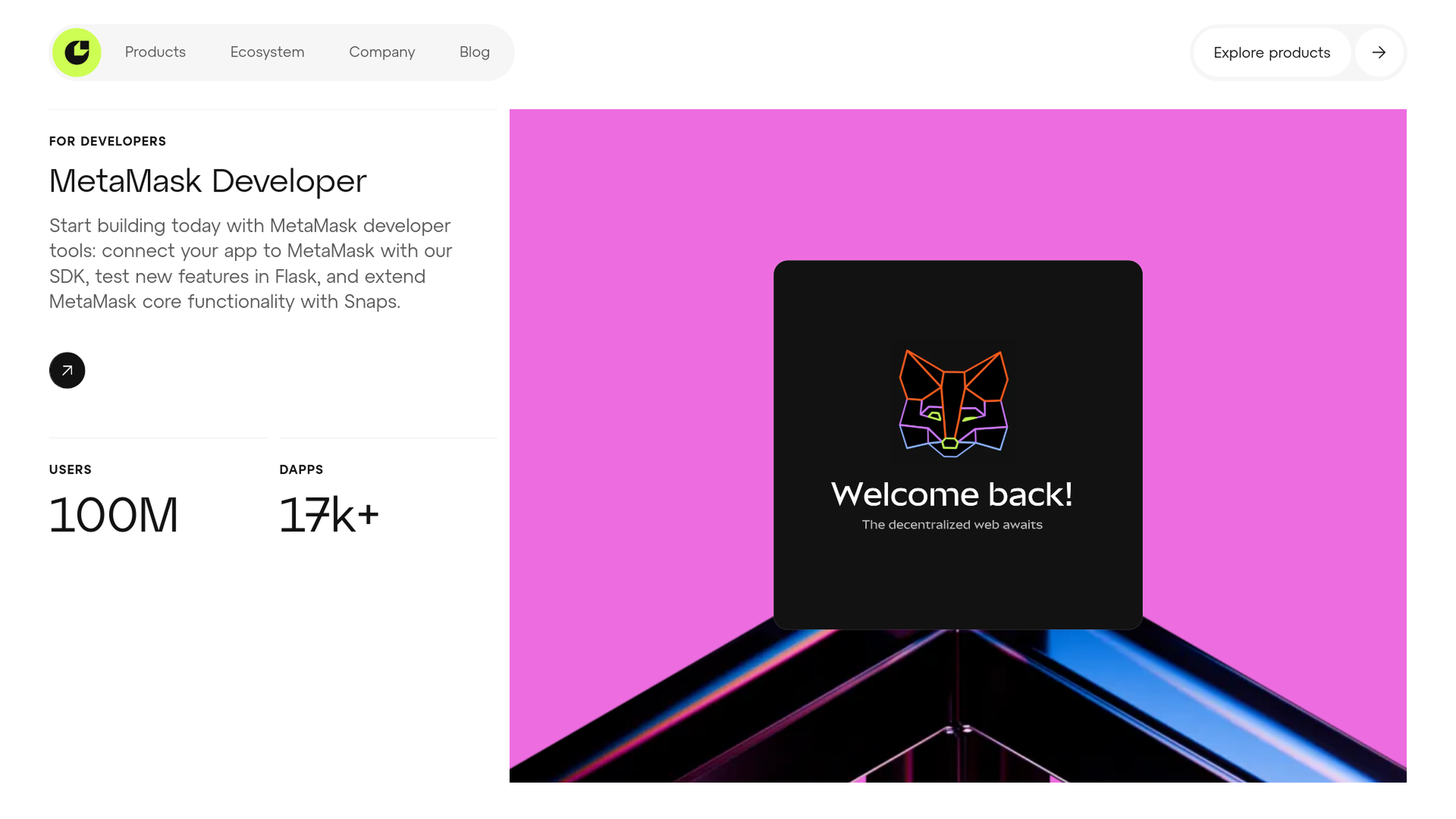 Consensys Product MetaMask Developer
