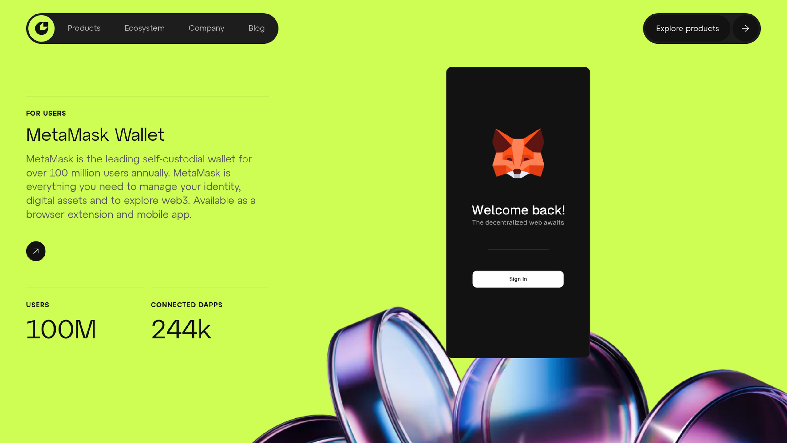Consensys Product MetaMask Wallet