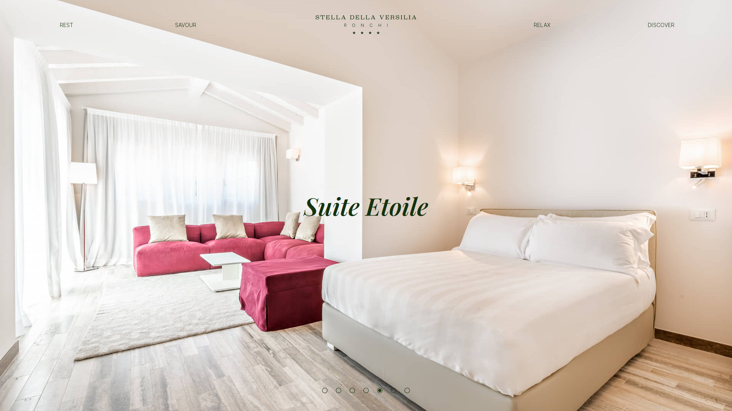 Hotel Stella della Versilia Website Suite Page Hero Section