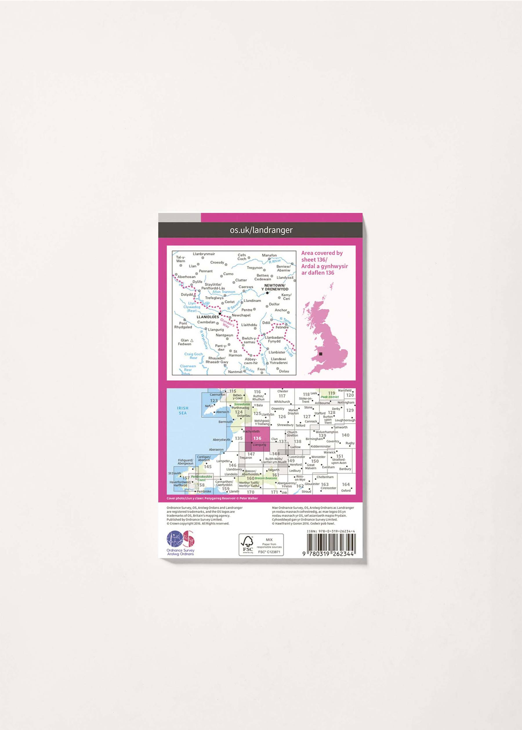Image - 2 - Newtown & Llanidloes - Landranger 136 Map