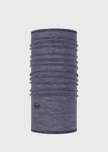 Merino Wool 125 Lightweight Neck Warmer - Light Denim Multistripes