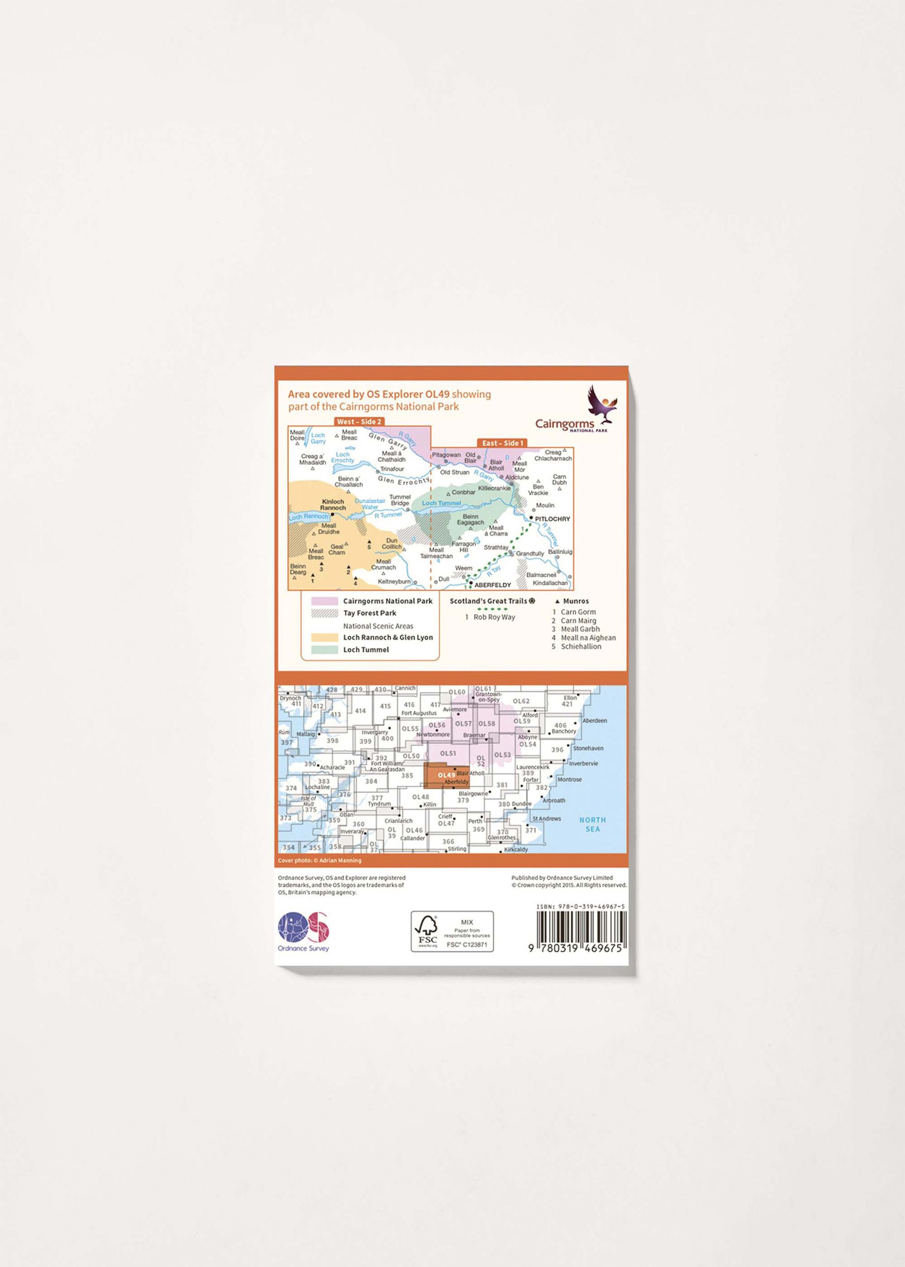 Image - 2 - Pitlochry & Loch Tummel - OS Explorer Active OL49 Map
