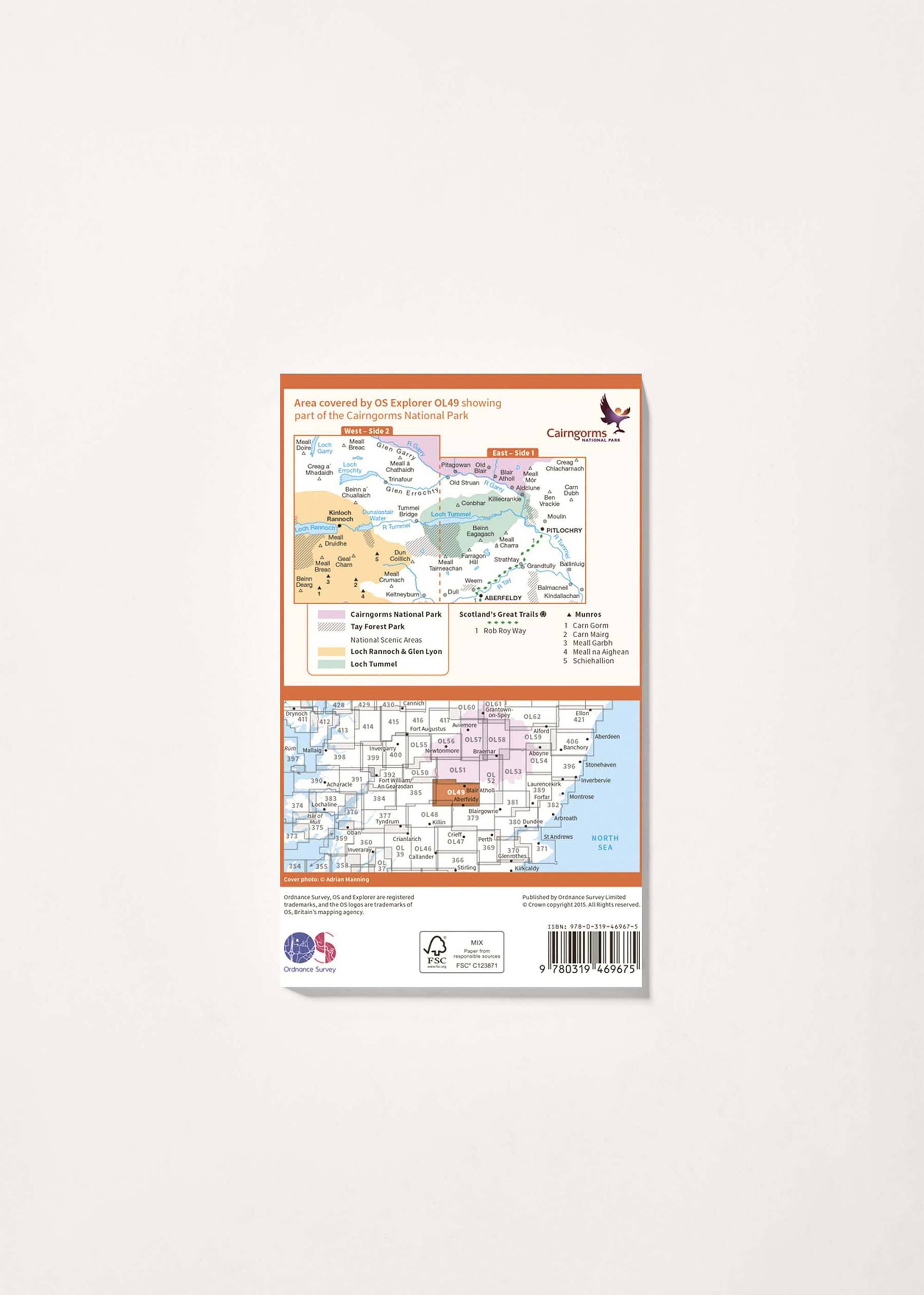Image - 2 - Pitlochry & Loch Tummel - OS Explorer Active OL49 Map