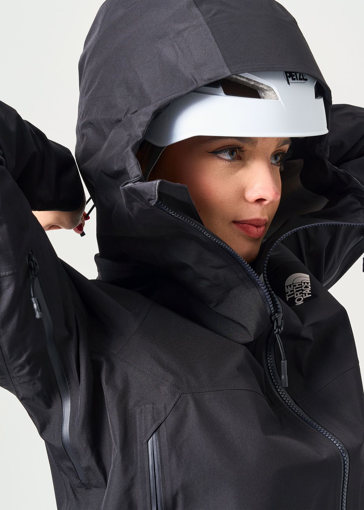 Helmet compatible hood