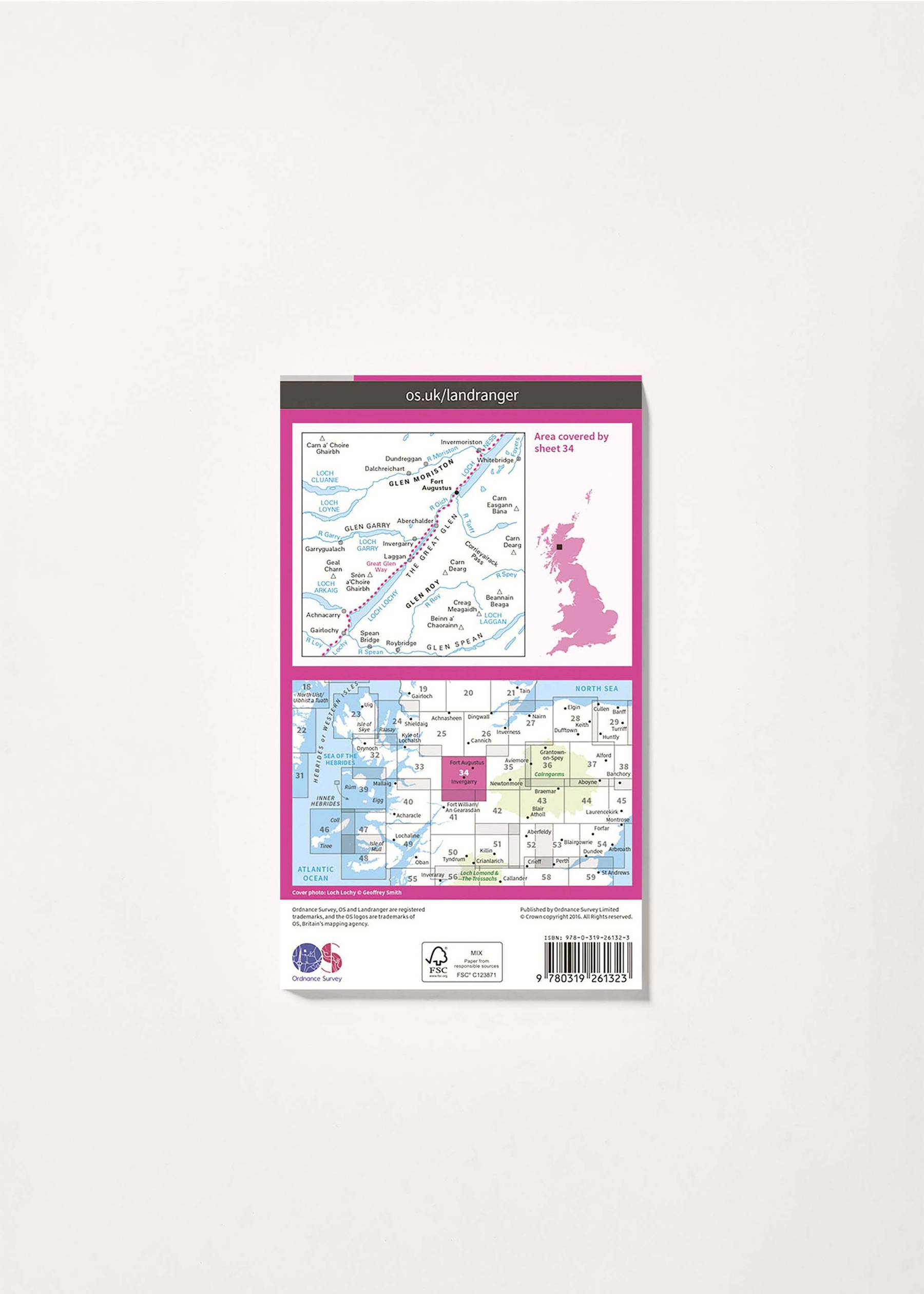 Image - 2 - Fort Augustus, Glen Albyn & Glen Roy - Landranger 34 Map