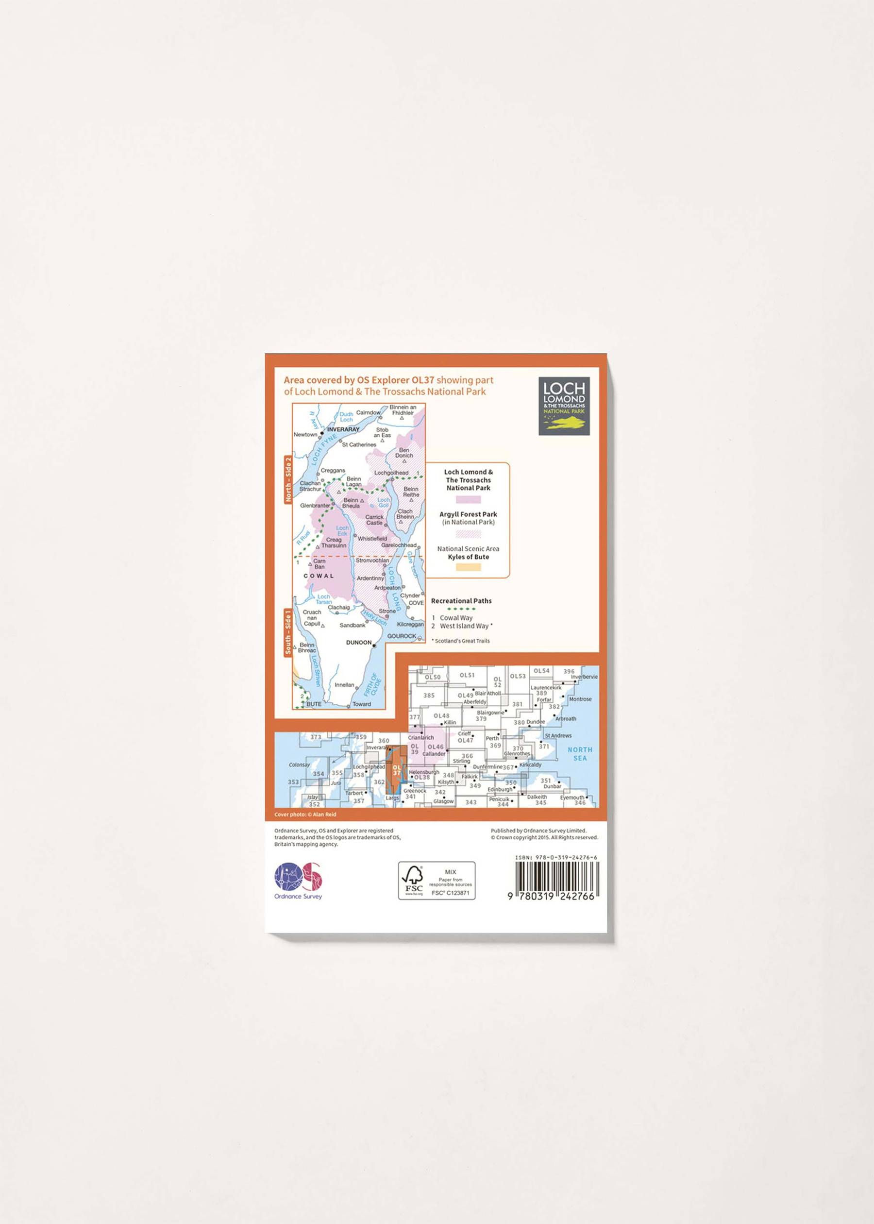 Image - 2 - Cowal East Dunoon & Inveraray - OS Explorer OL37 Map
