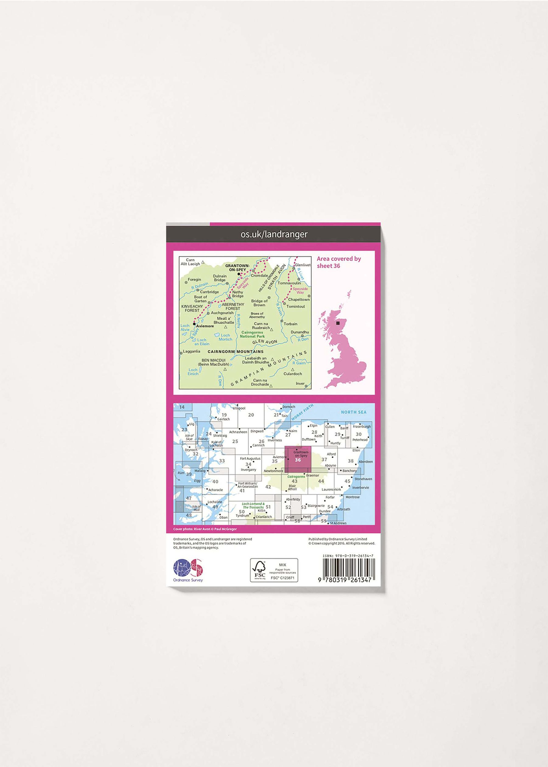 Image - 2 - Grantown, Aviemore & Cairngorm Mountains - Landranger 36 Map
