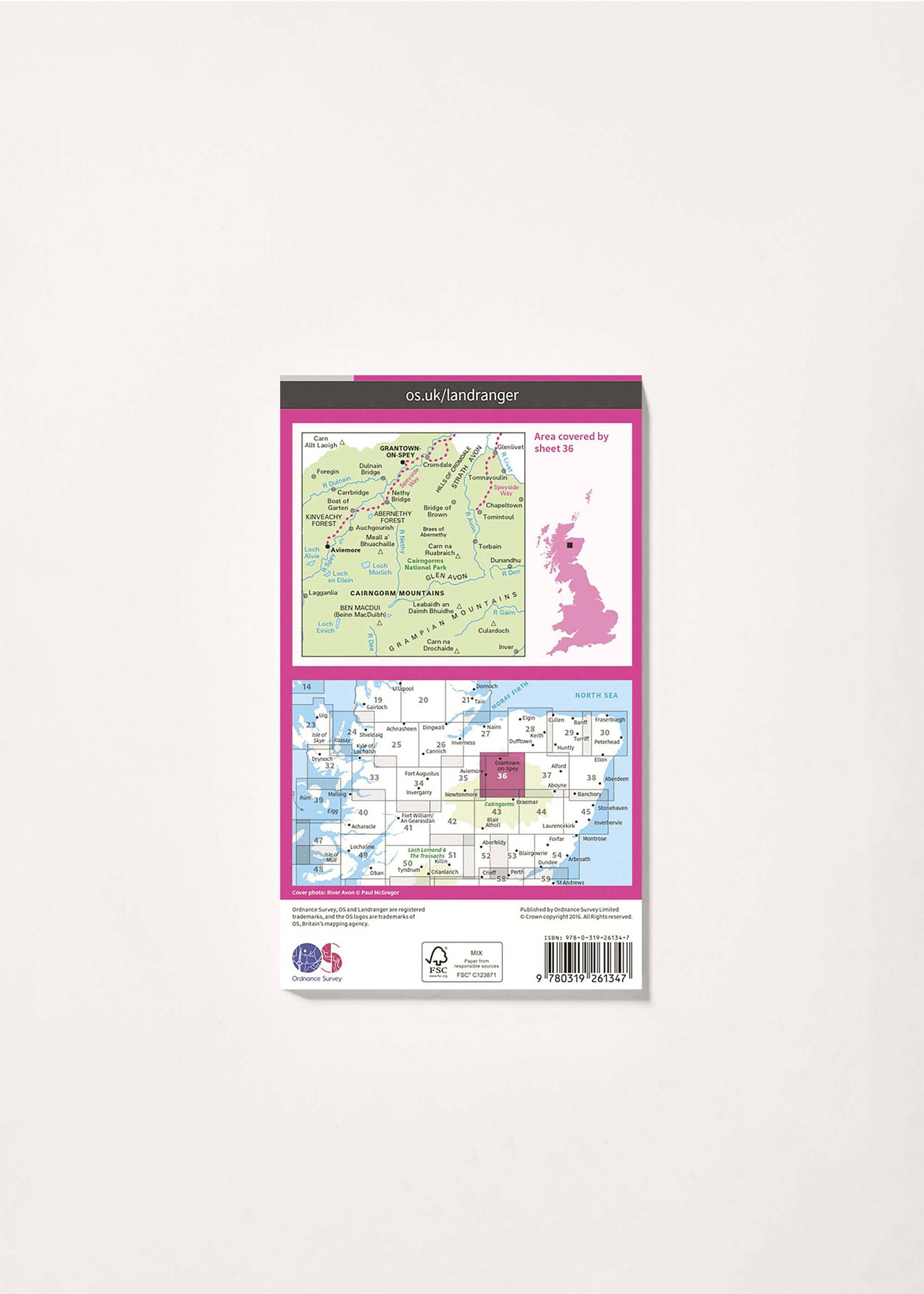 Image - 2 - Grantown, Aviemore & Cairngorm Mountains - Landranger 36 Map