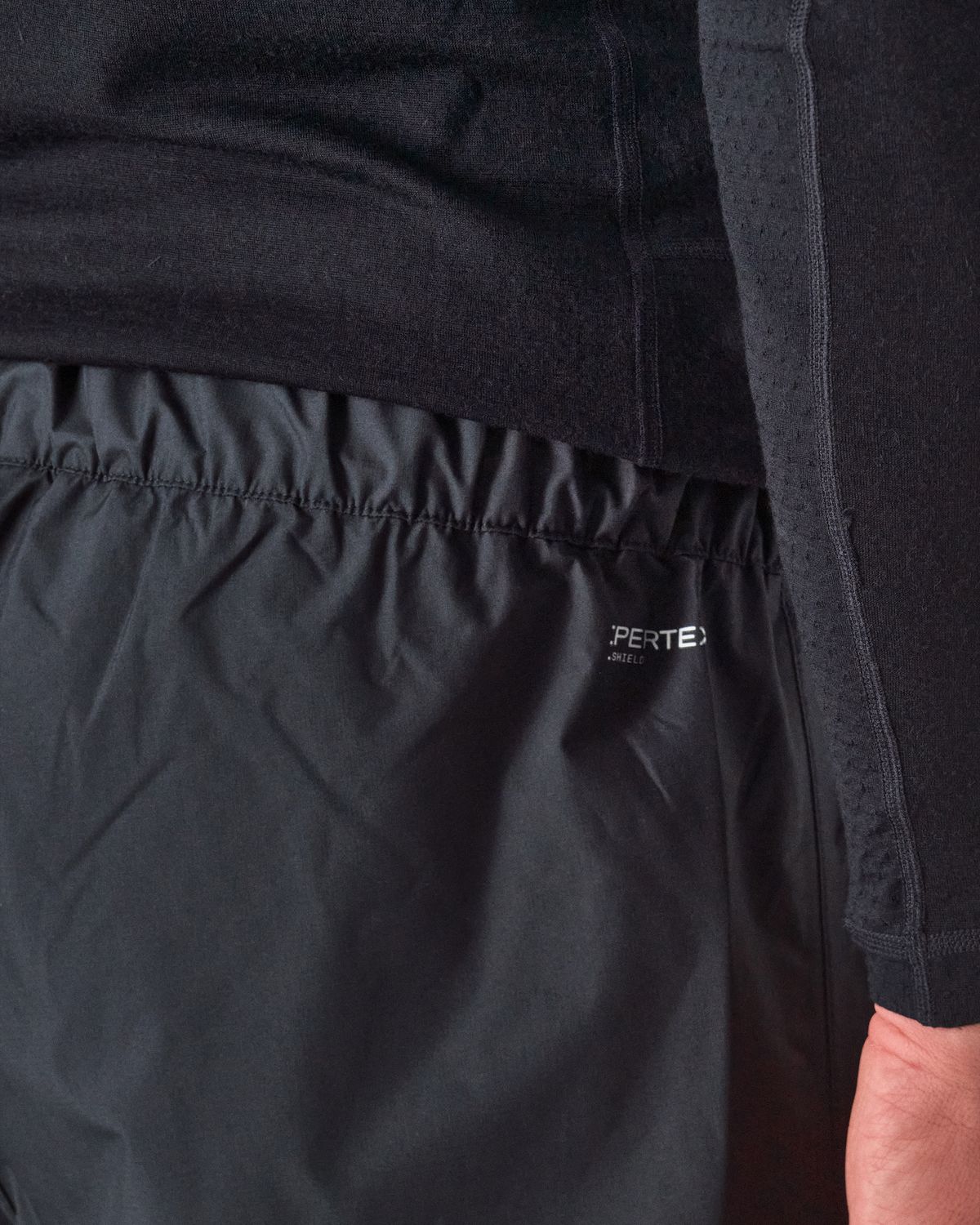 Elasticated waistband with internal drawcord