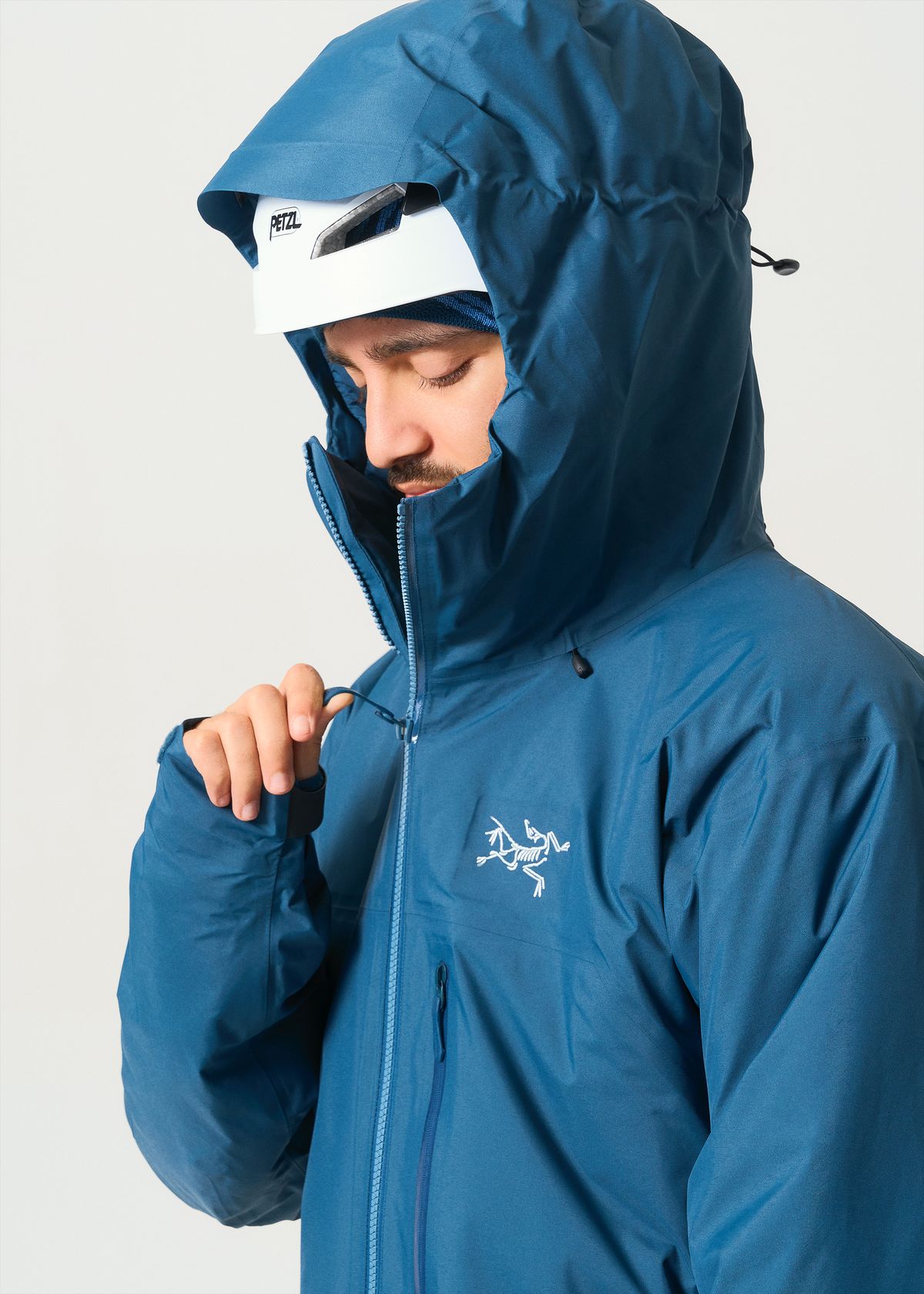 Adjustable helmet compatible StormHood     