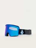 Garden Blue/Dark Grey / Blue Chrome + Yellow Goggles