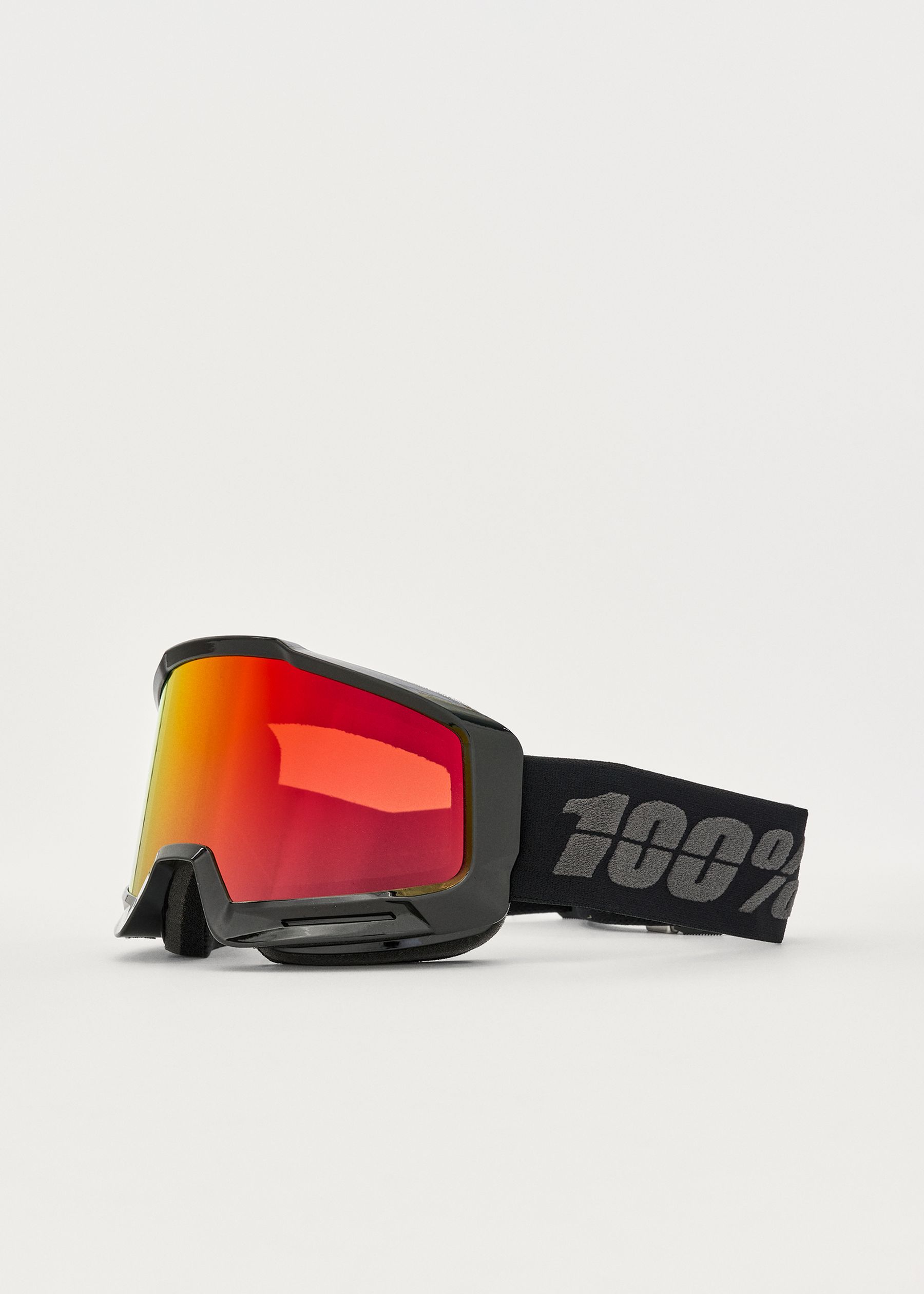 Image - 1 - Okan Essentail Black / HIPER Vermillion Red ML Mirror Goggles