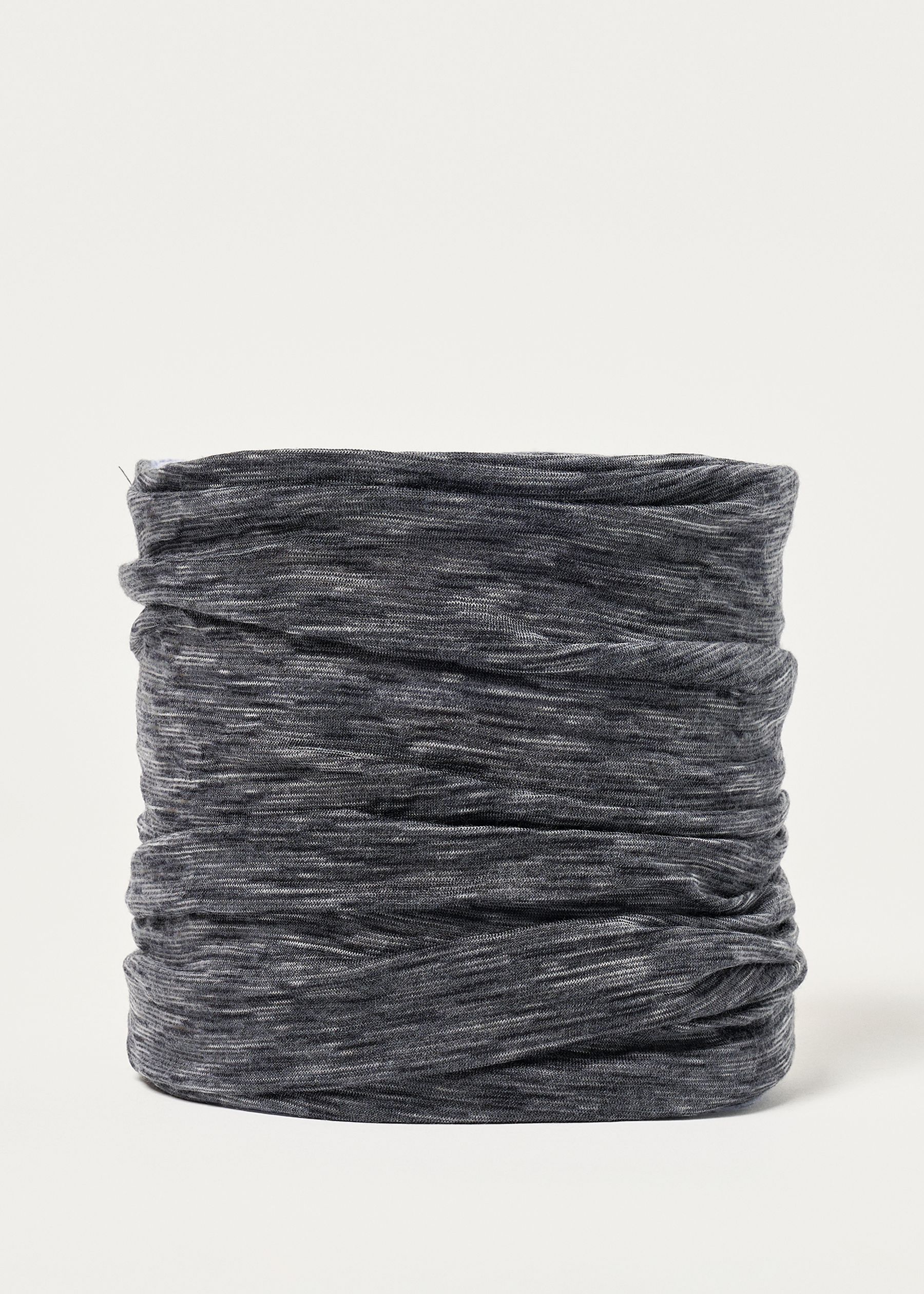Image - 1 - Merino Lightweight Junior Neck Warmer - Graphite Multistripes