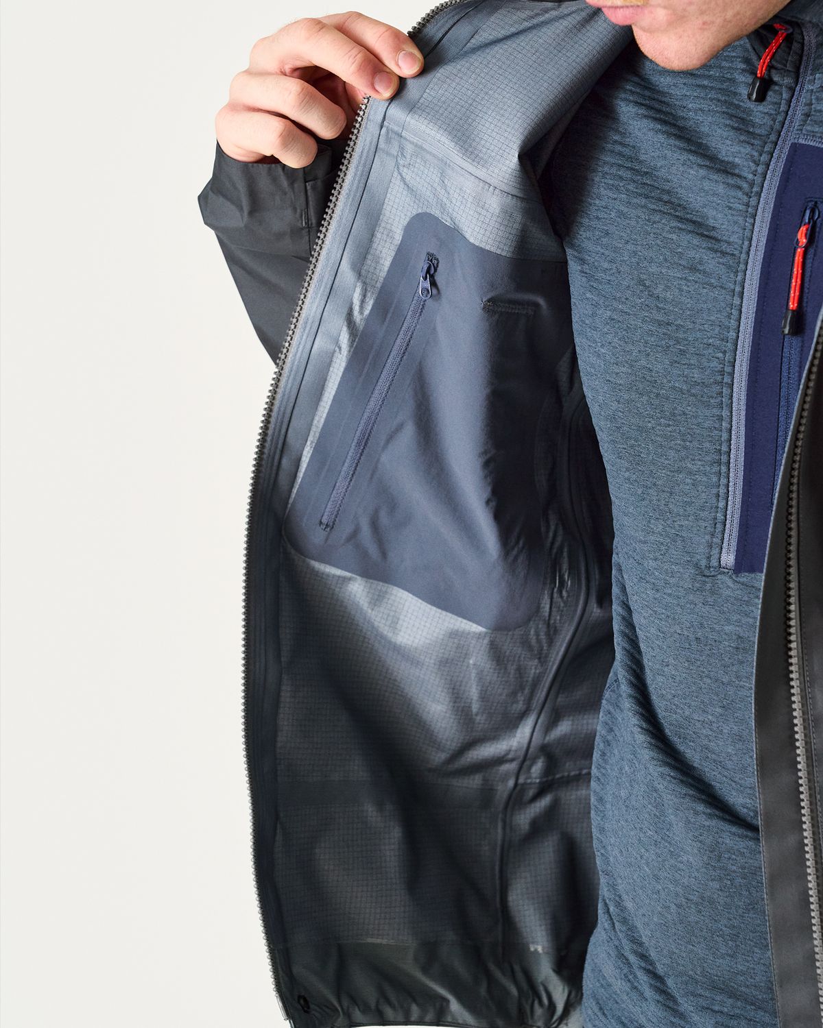 Internal zipped pocket 