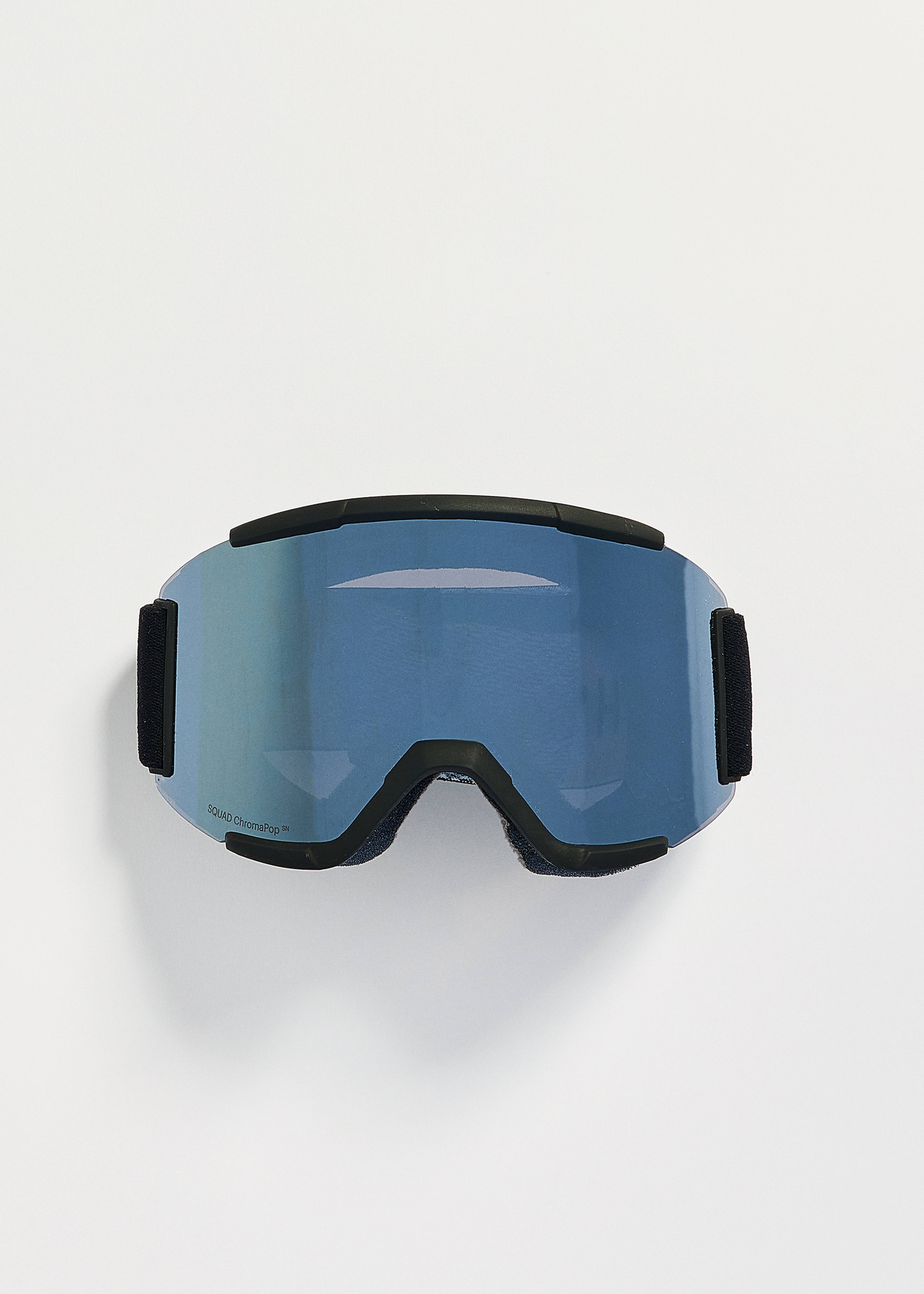 Smith Squad Black / ChromaPop Sun Platinum Mirror + Yellow Goggles