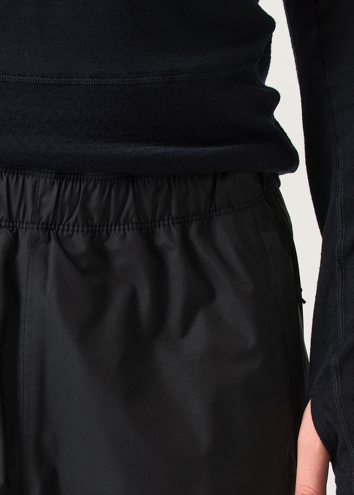 Elasticated waistband with internal drawcord