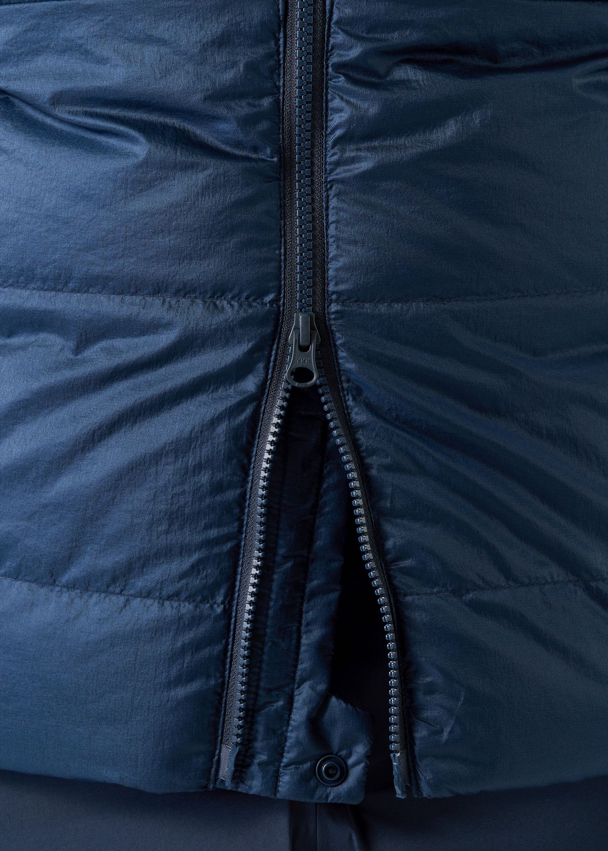 Two-way front zip