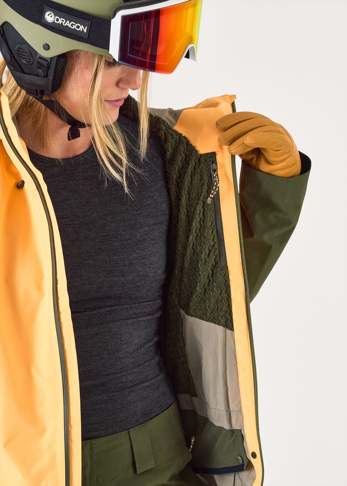 Zig-zag Fleece Lining