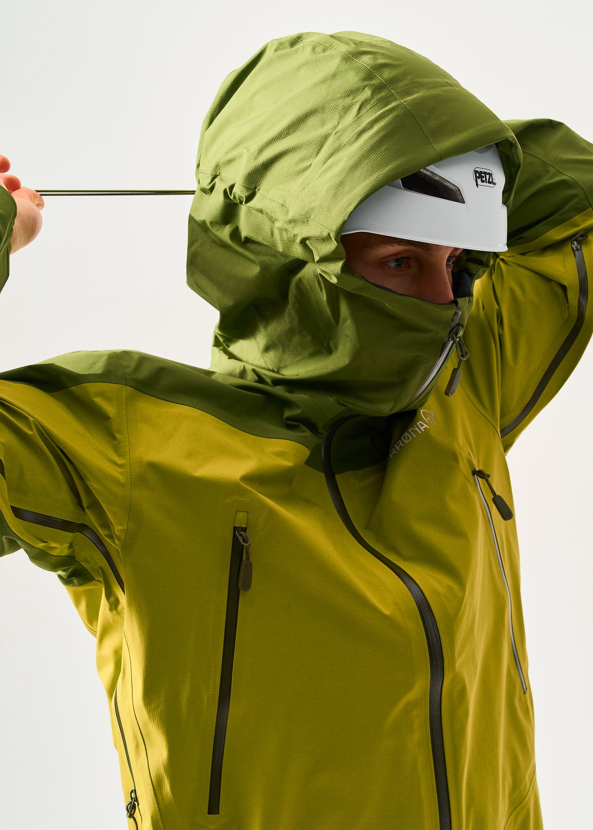  Adjustable helmet compatible hood