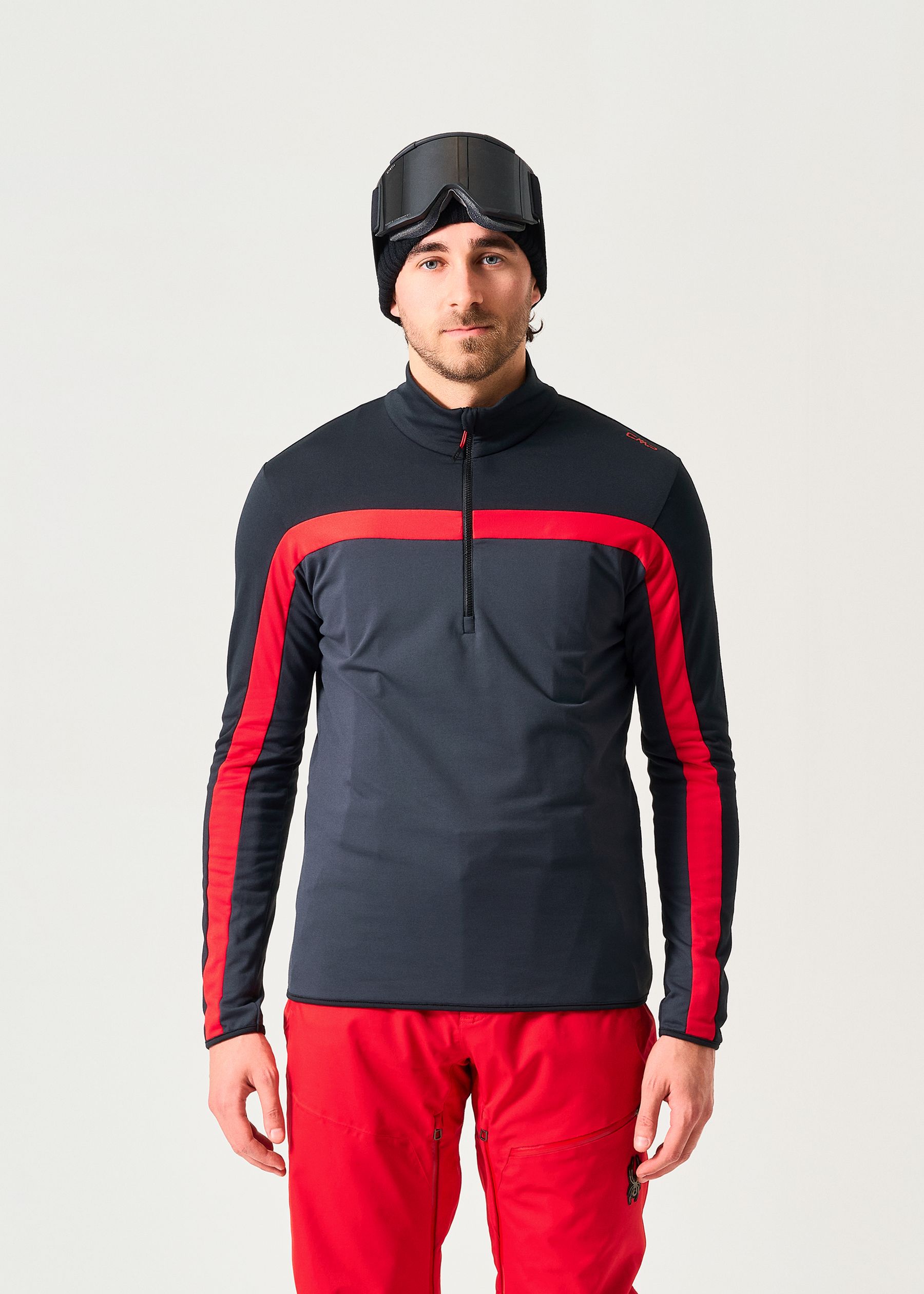 Image - 1 - Chest Stripe Zip Neck