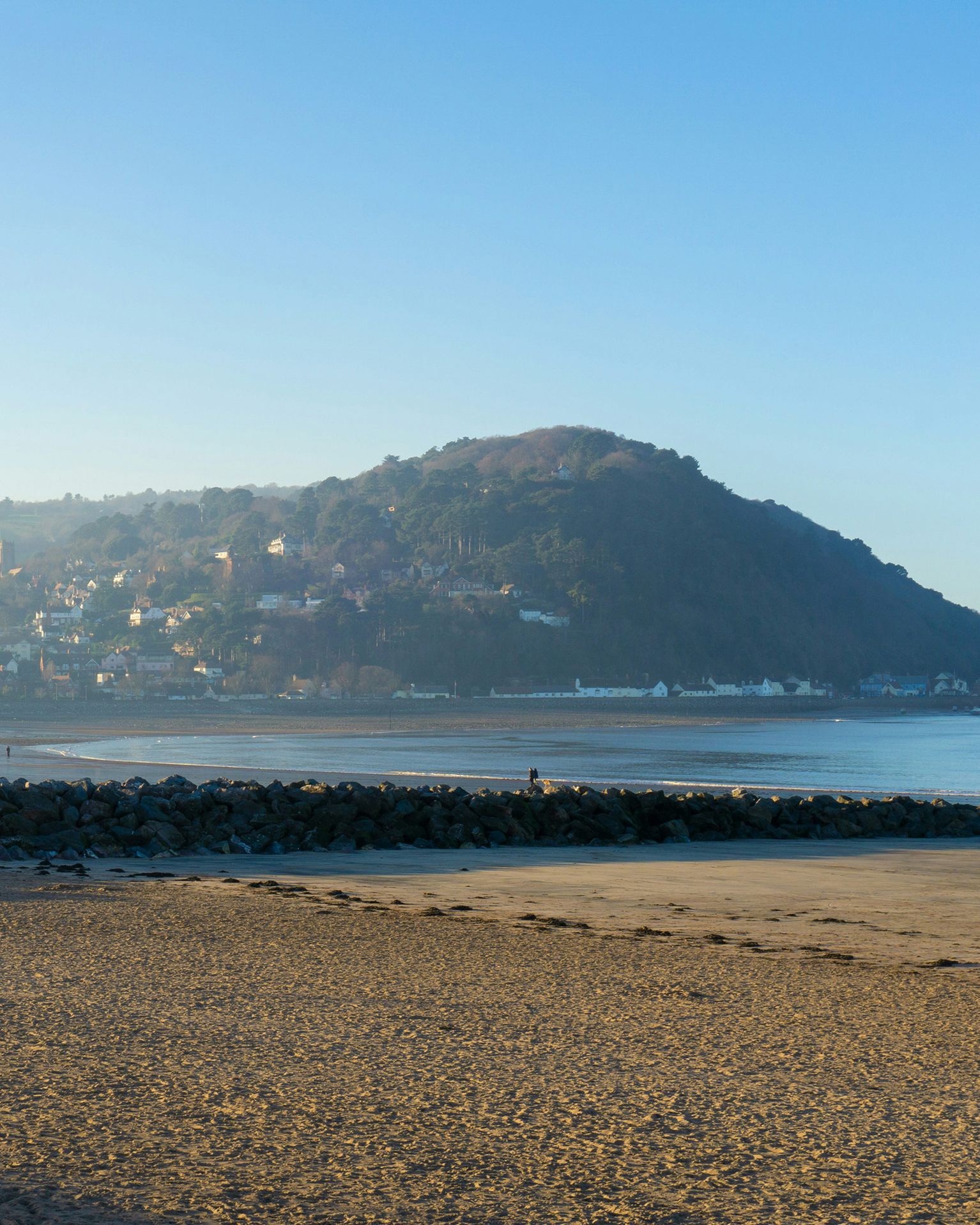 scenic shot of Minehead beach