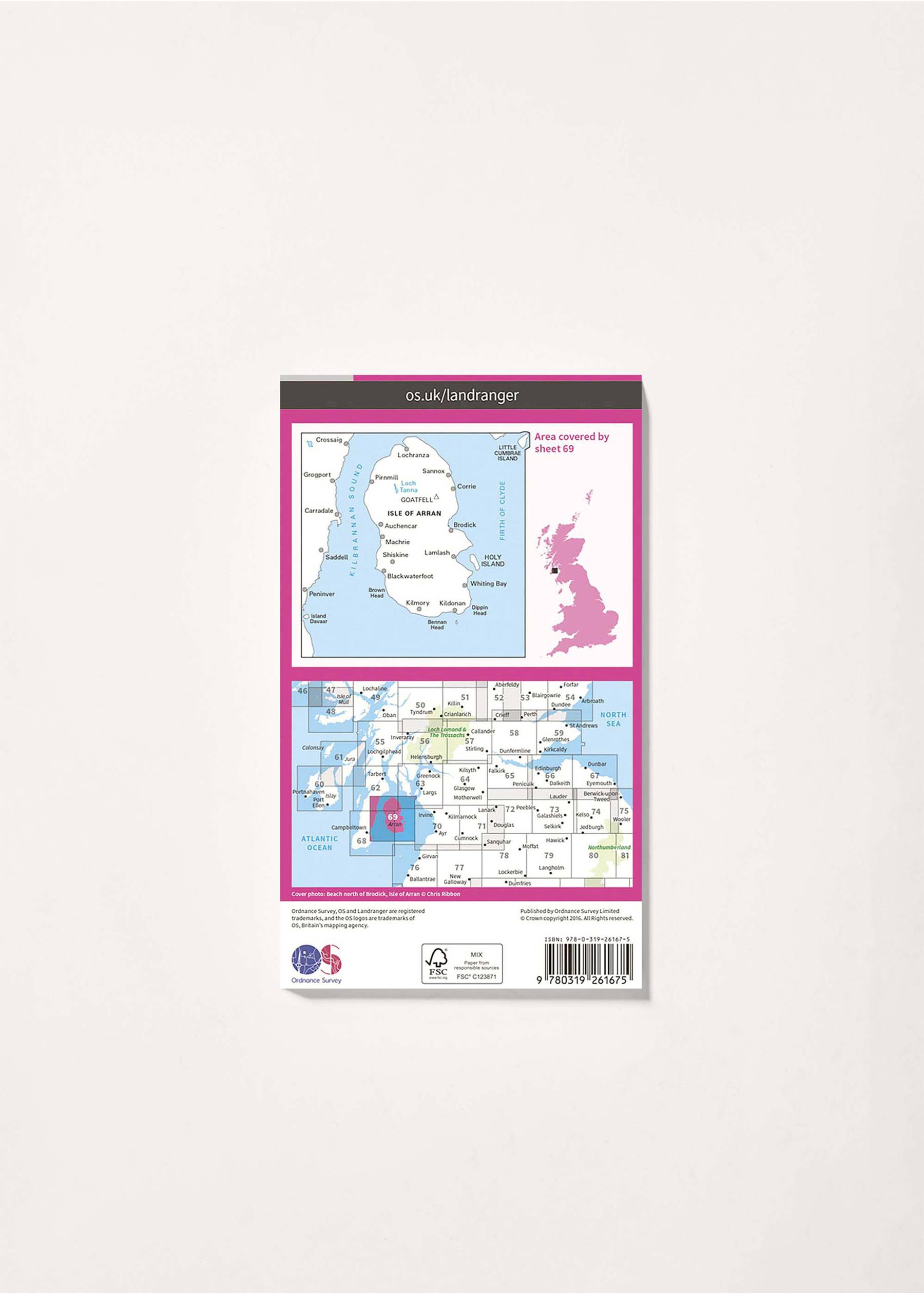 Image - 2 - Isle of Arran - Landranger 69 Map