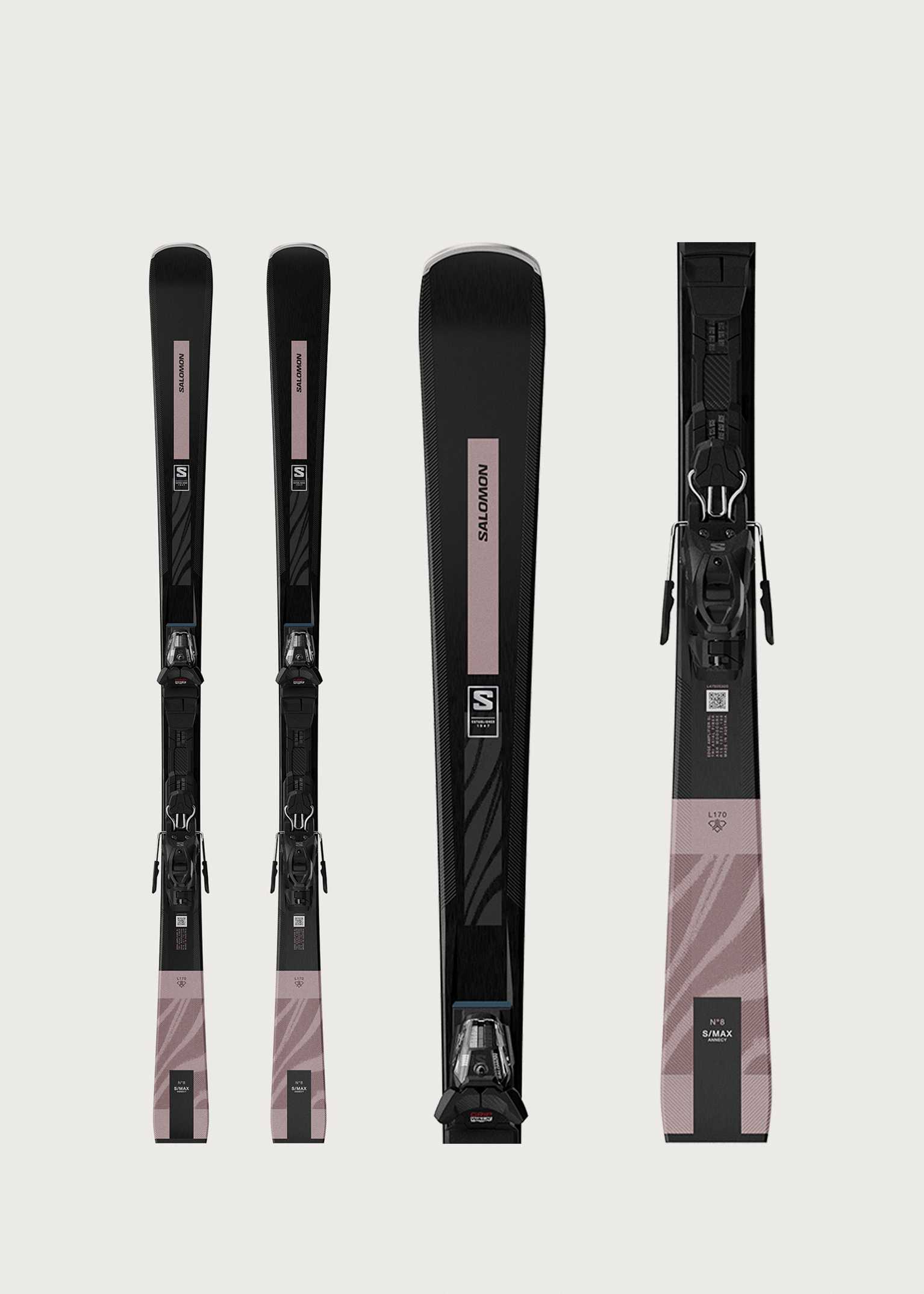 Salomon S/Max No.8 Skis + M10 GW Bindings
